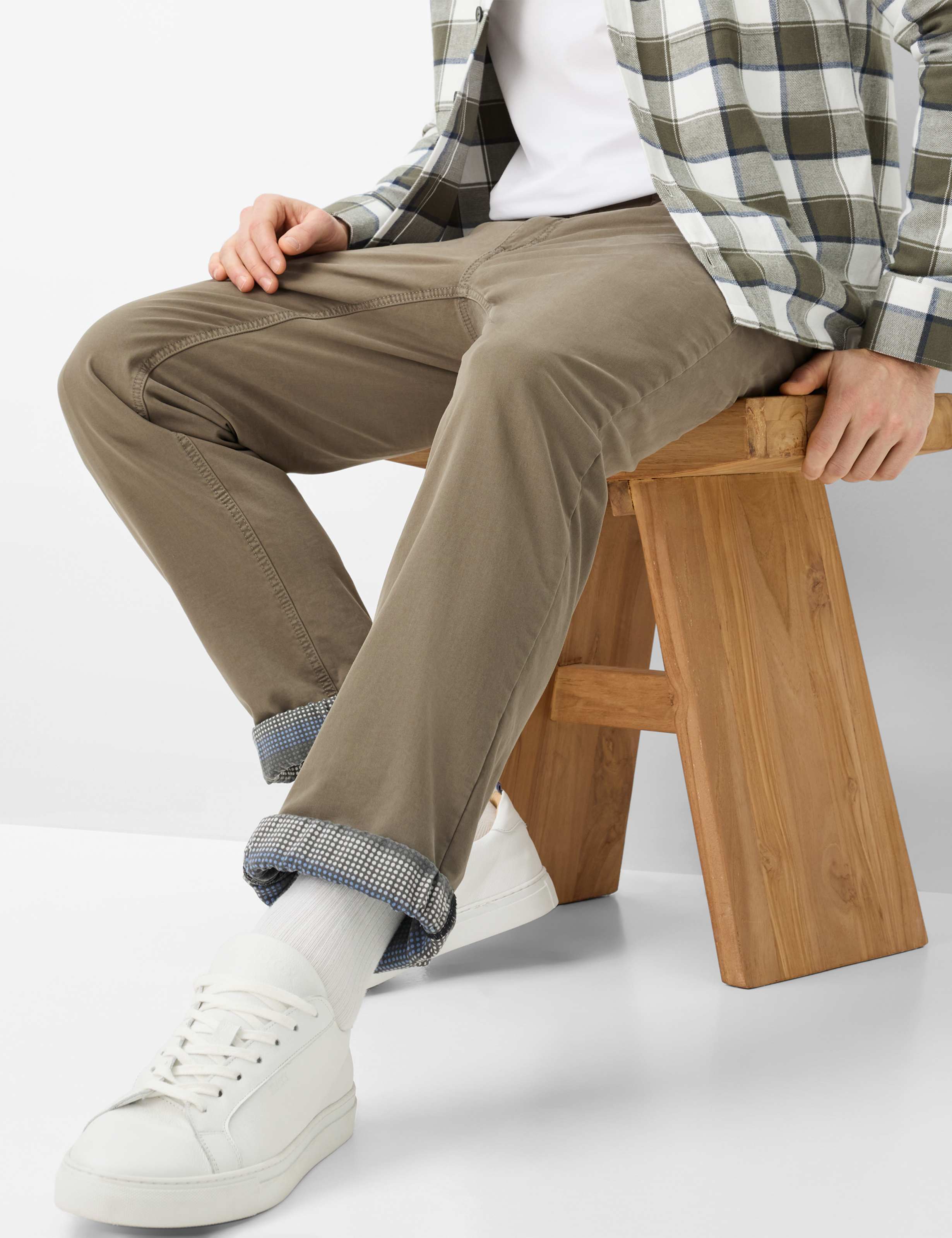 Homme Style COOPER TT Vert - Olive Regular Fit Détail 1