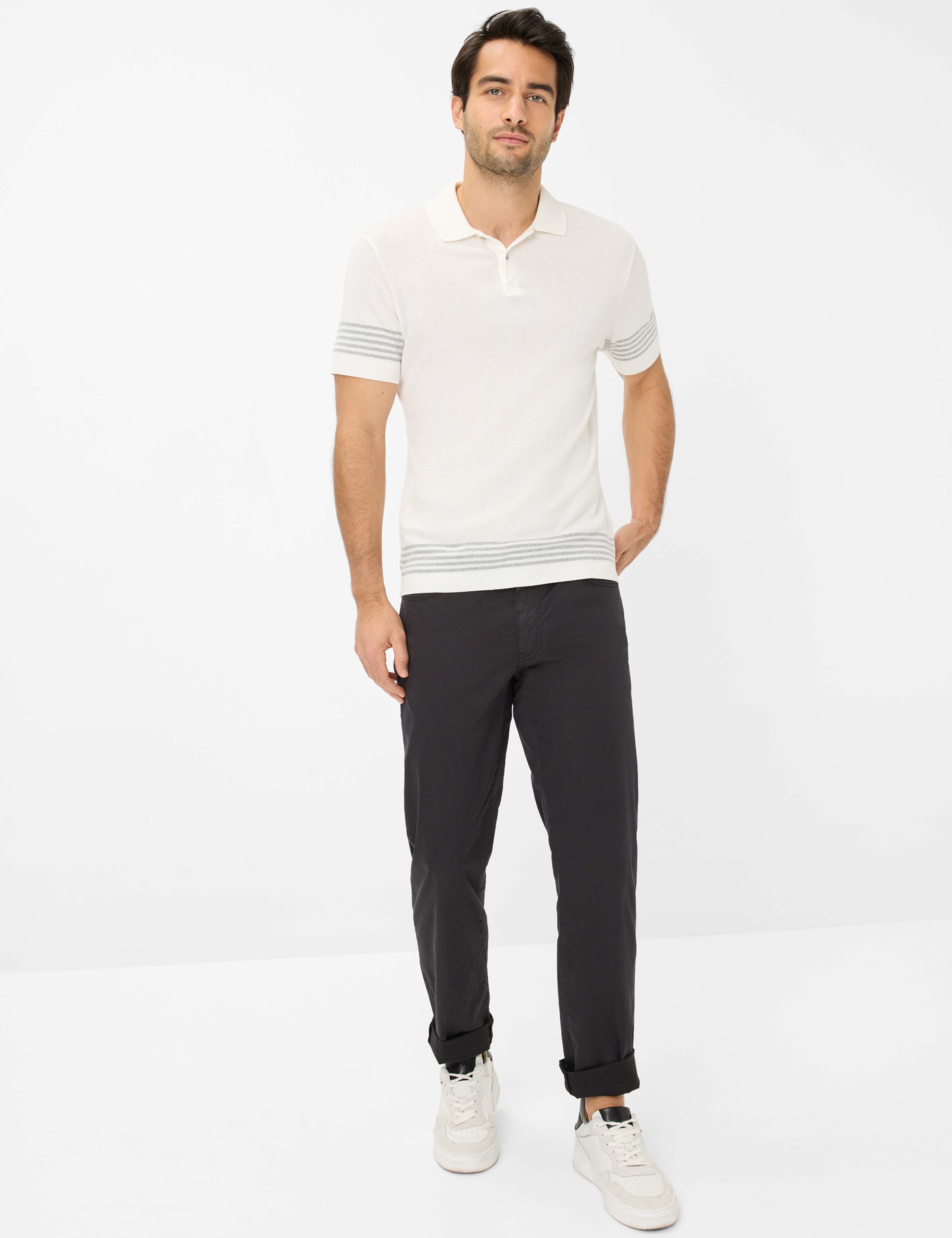 Herre Style CADIZ Sort Straight Fit Model Outfit