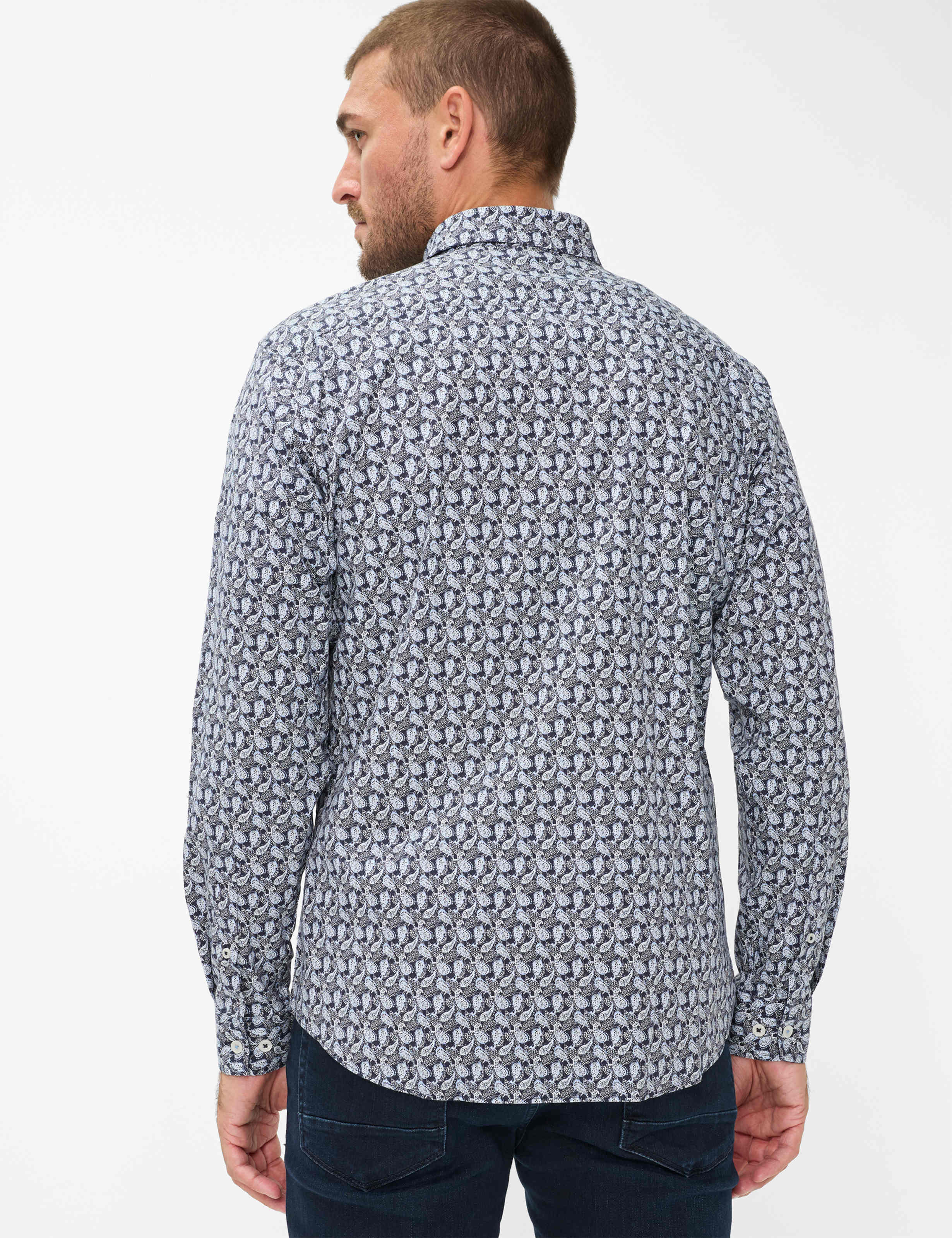 Herren Style HAROLD Dunkelblau  Model Rueck