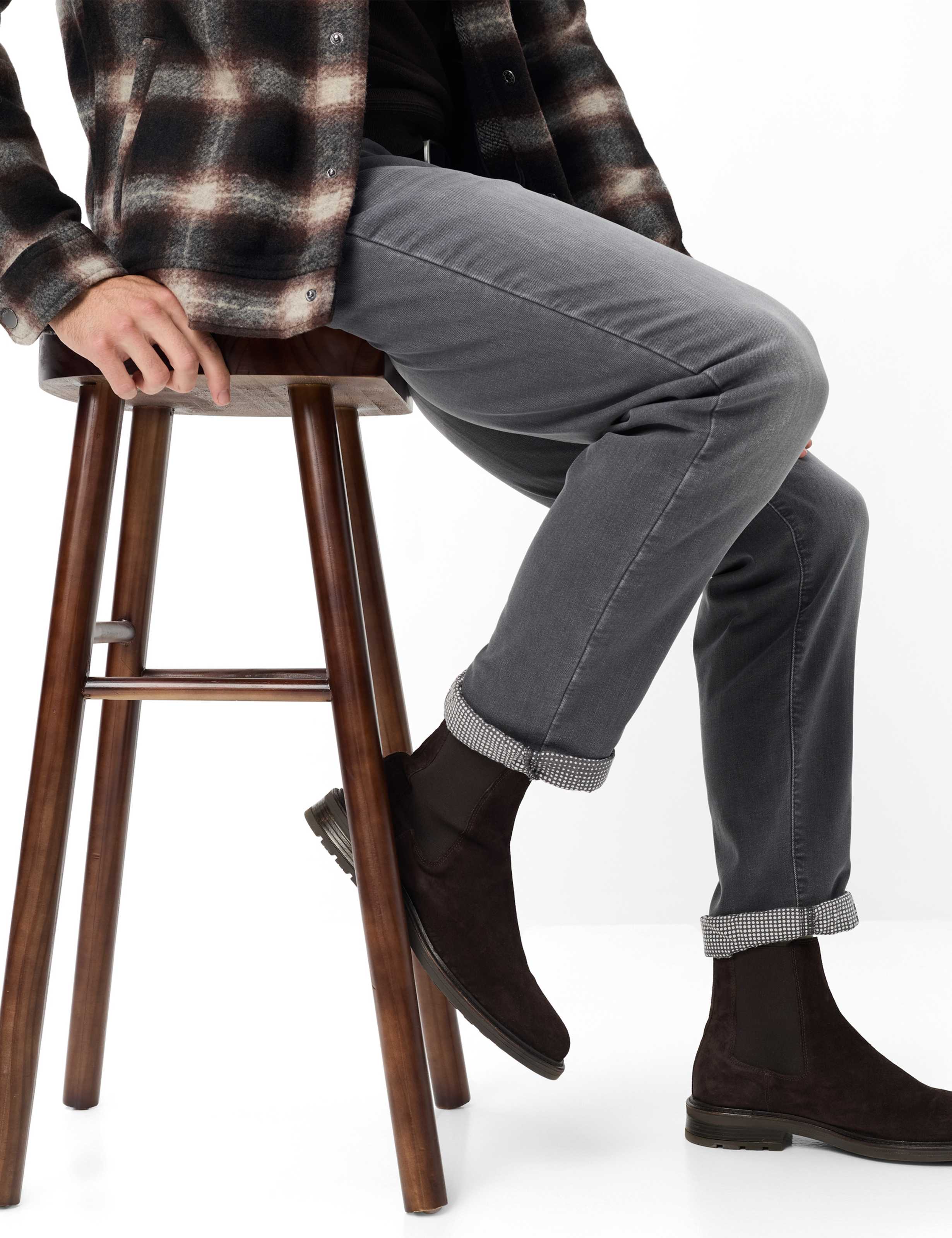 Herren Style CADIZ TT Denim Grau Straight Fit Detail 1