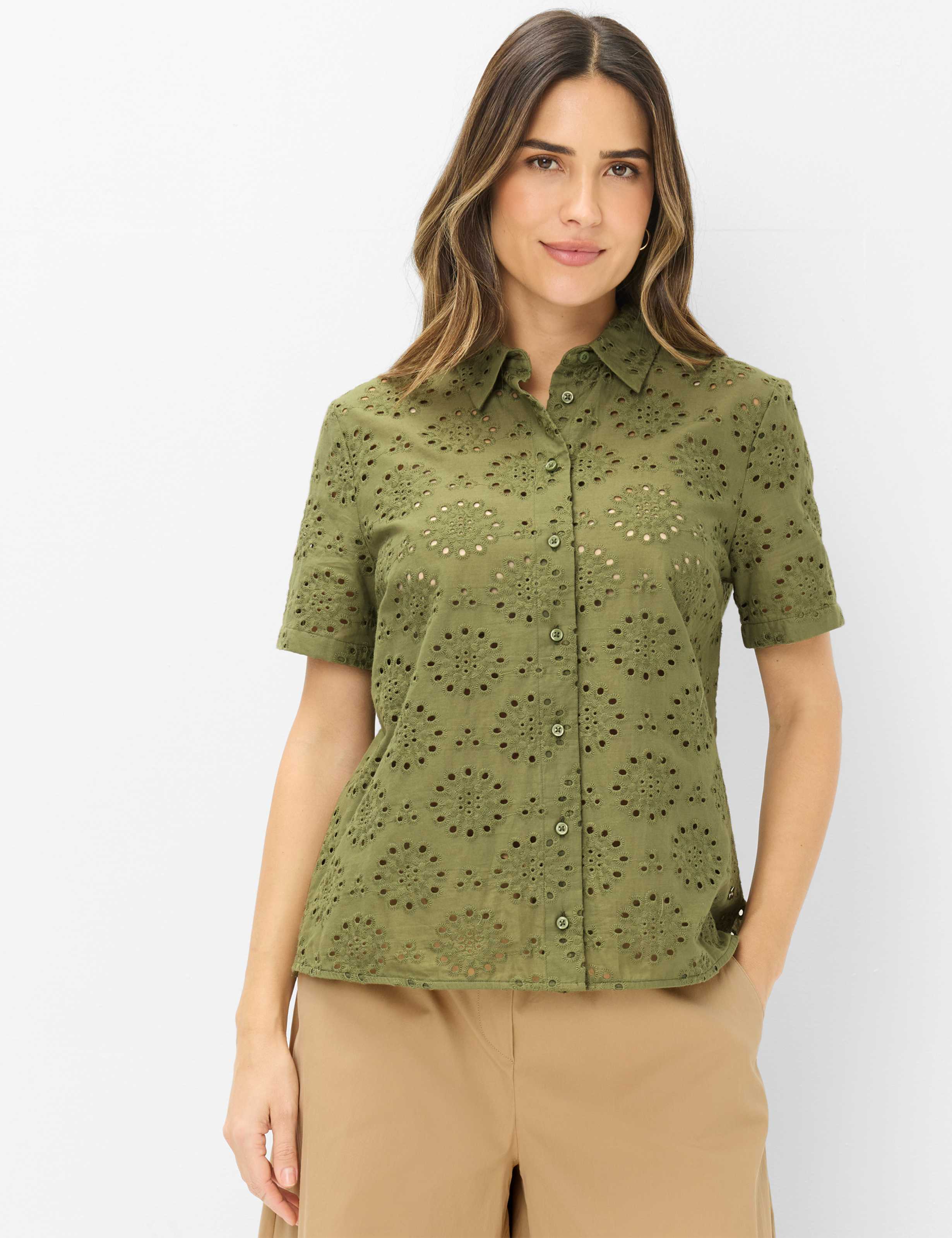 Dames Style VERA Groen - Olijf  Model voorkant