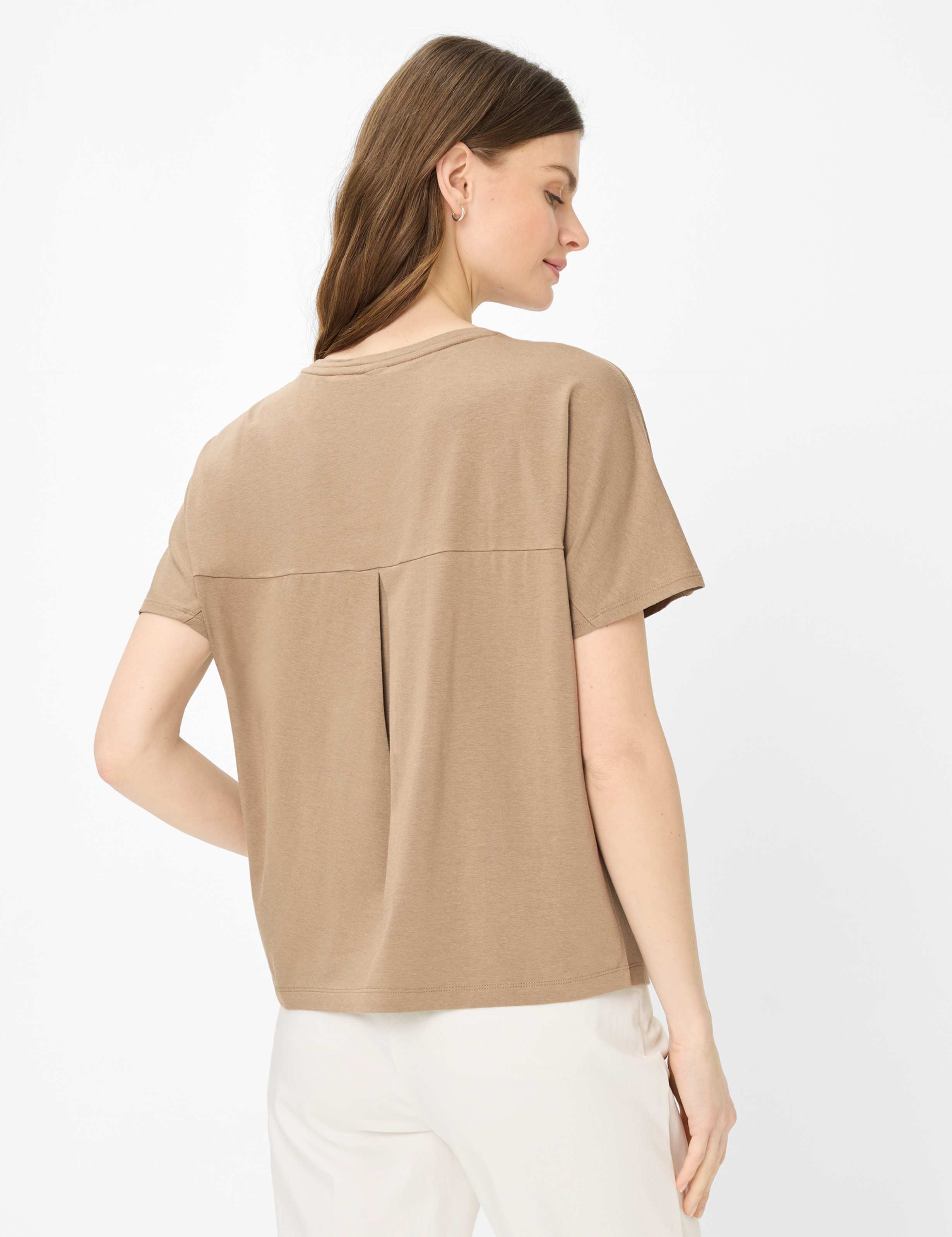 Thumbnail - Brax Damen Shirt Style CAELEN S light mocha, braun, Gr. 48