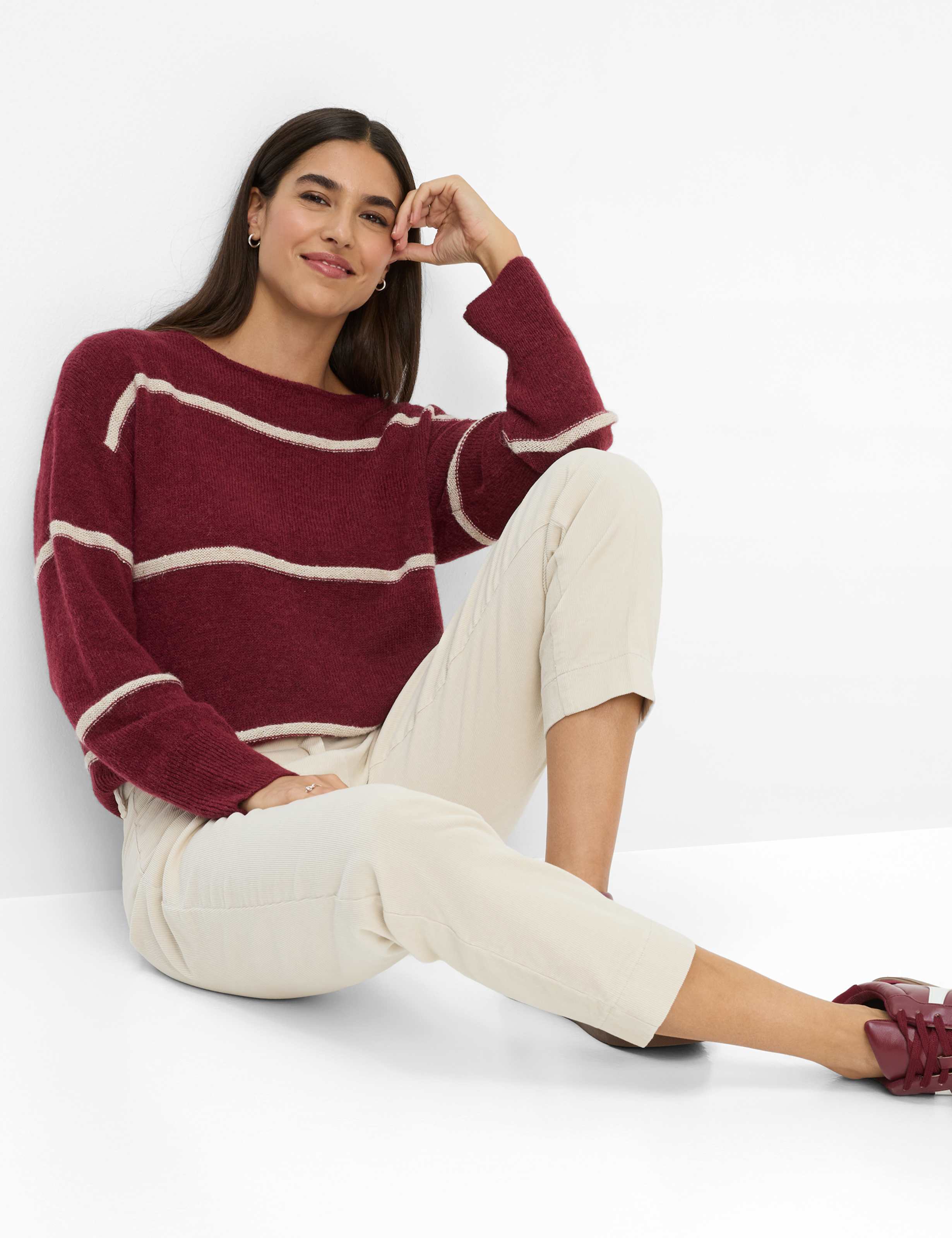 Femme Style MARA S Blanc Crème Regular Fit Détail 1