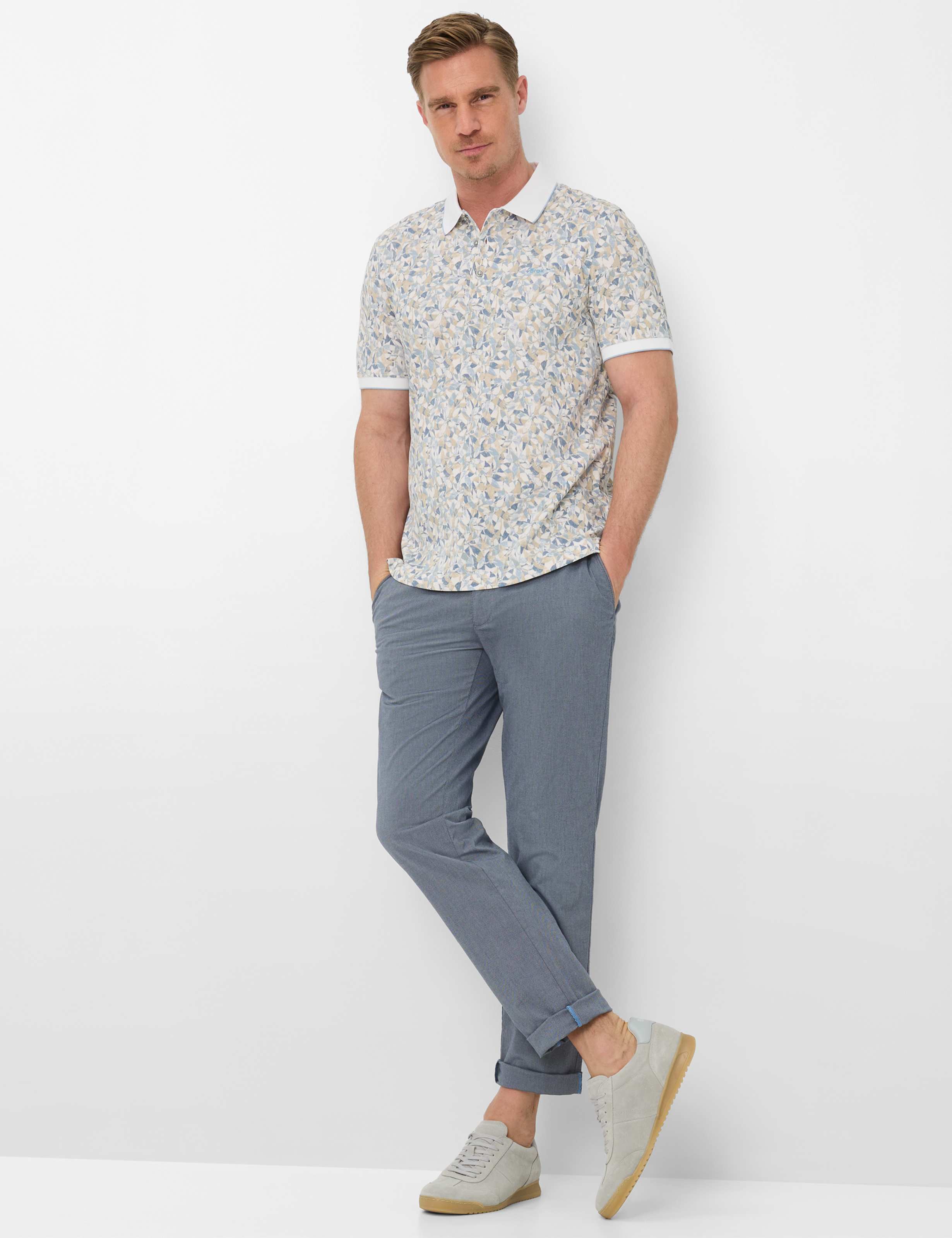 Herren Style PETE Weiß  Model Outfit