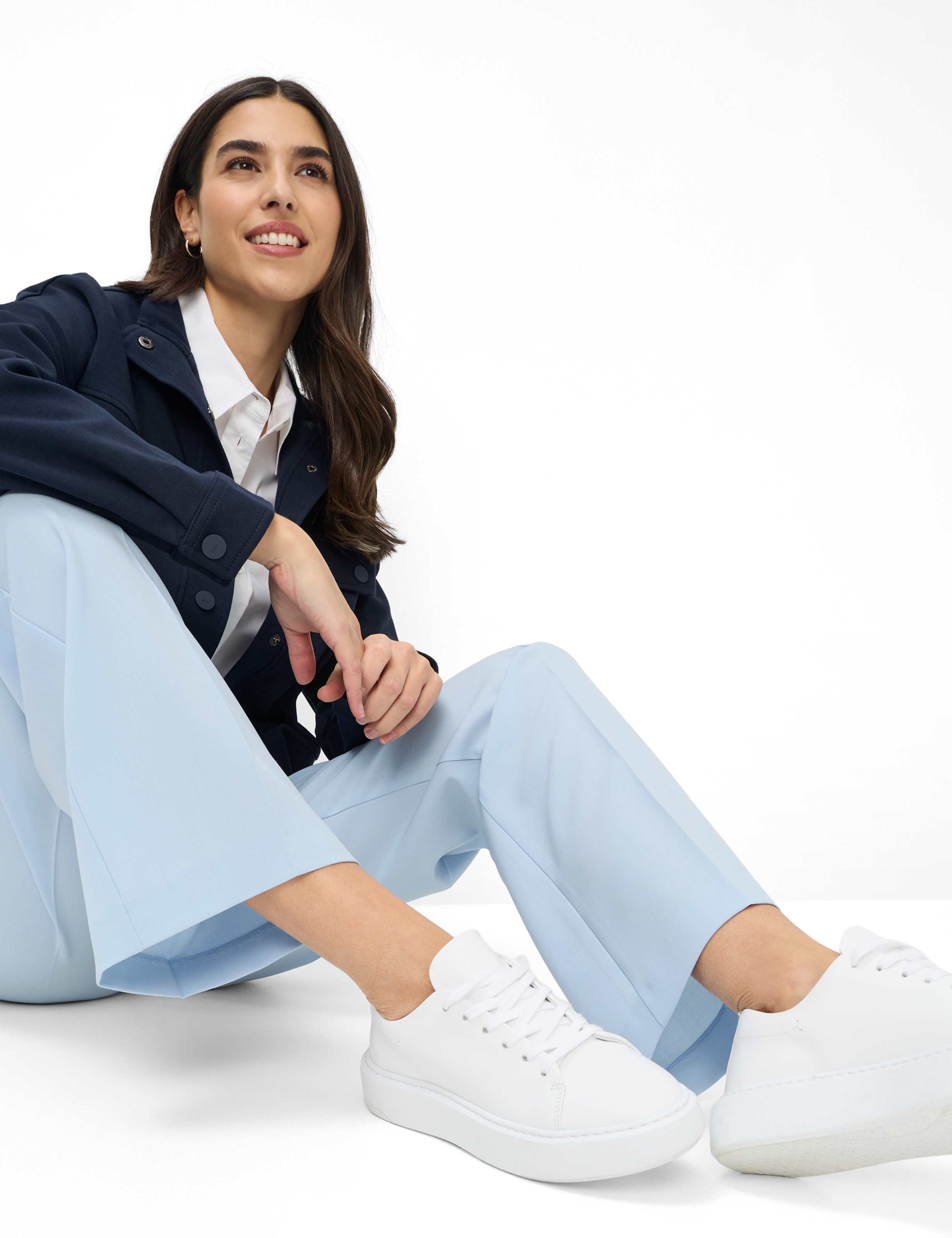 Damen Style MAINE Hellblau Wide Leg Detail 1