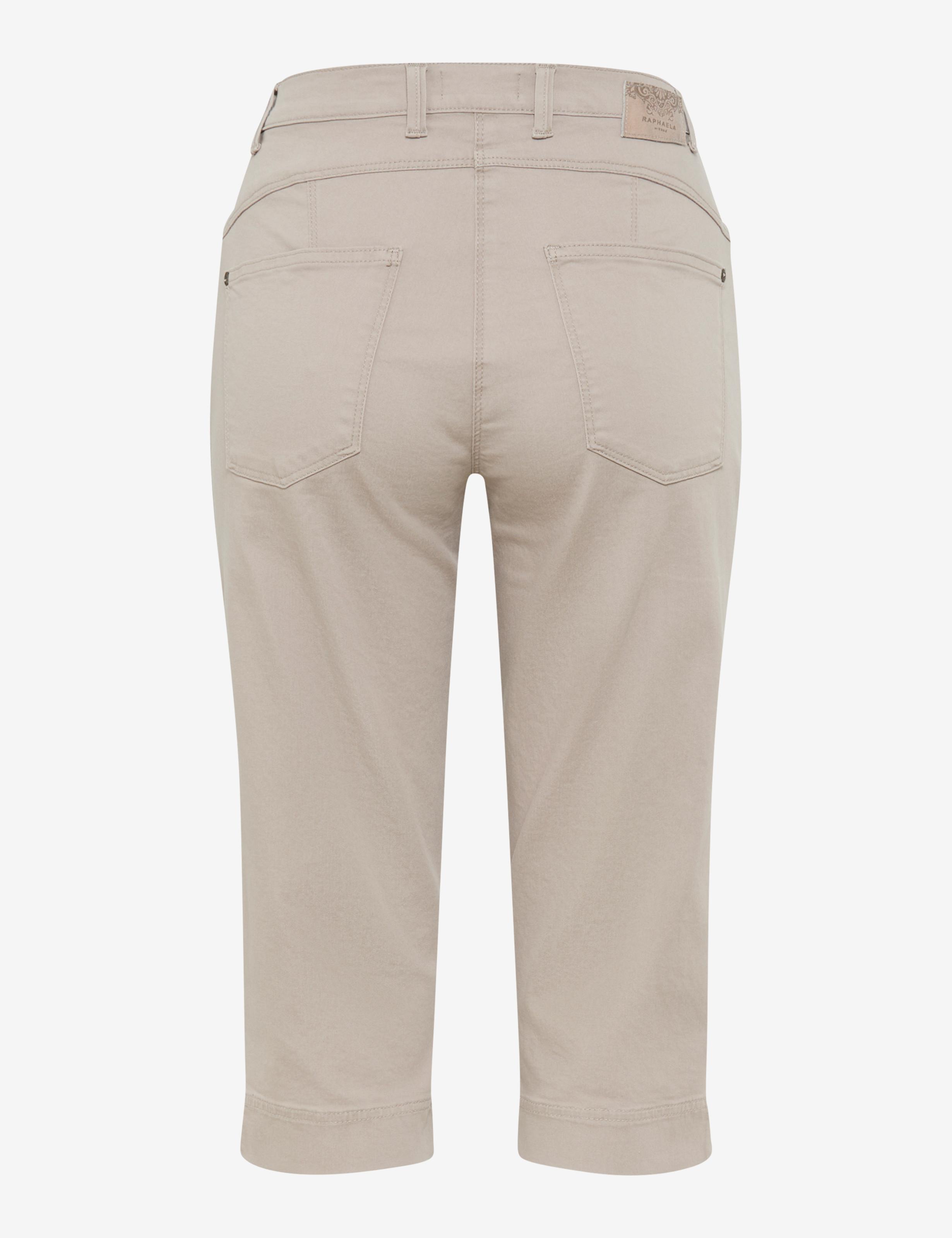 Femme Style CAREN CAPRI Beige Clair Comfort Plus Fit Détourage arrière