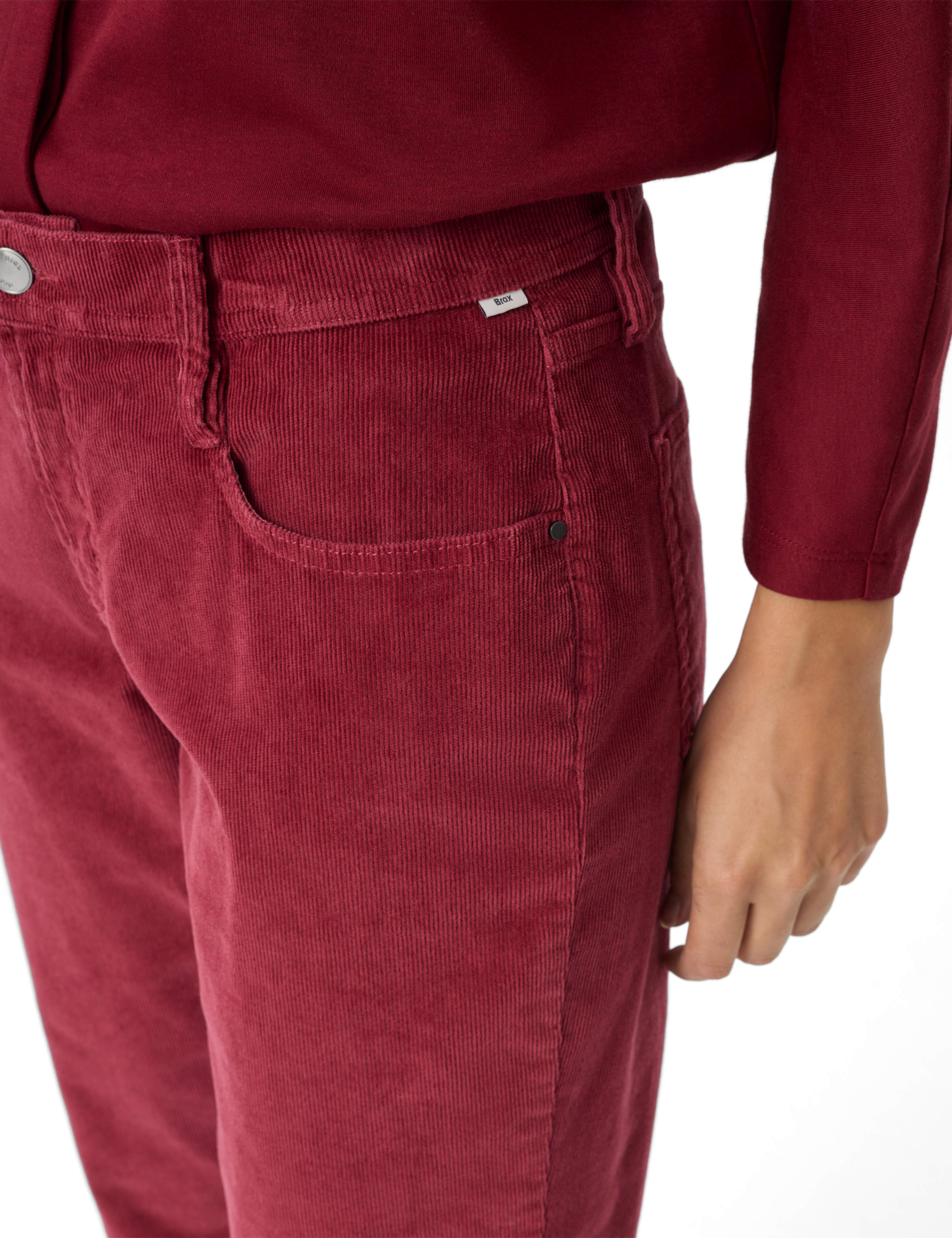 Femme Style MILEY S Rouge Foncé Relaxed Fit Détail 2