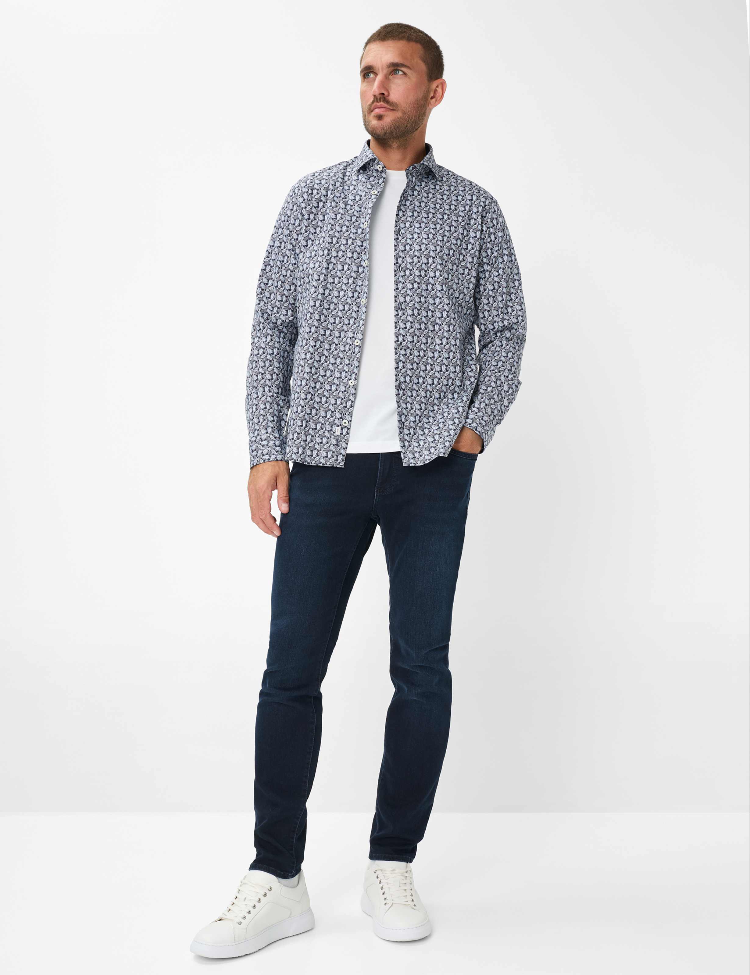 Herren Style HAROLD Dunkelblau  Model Outfit