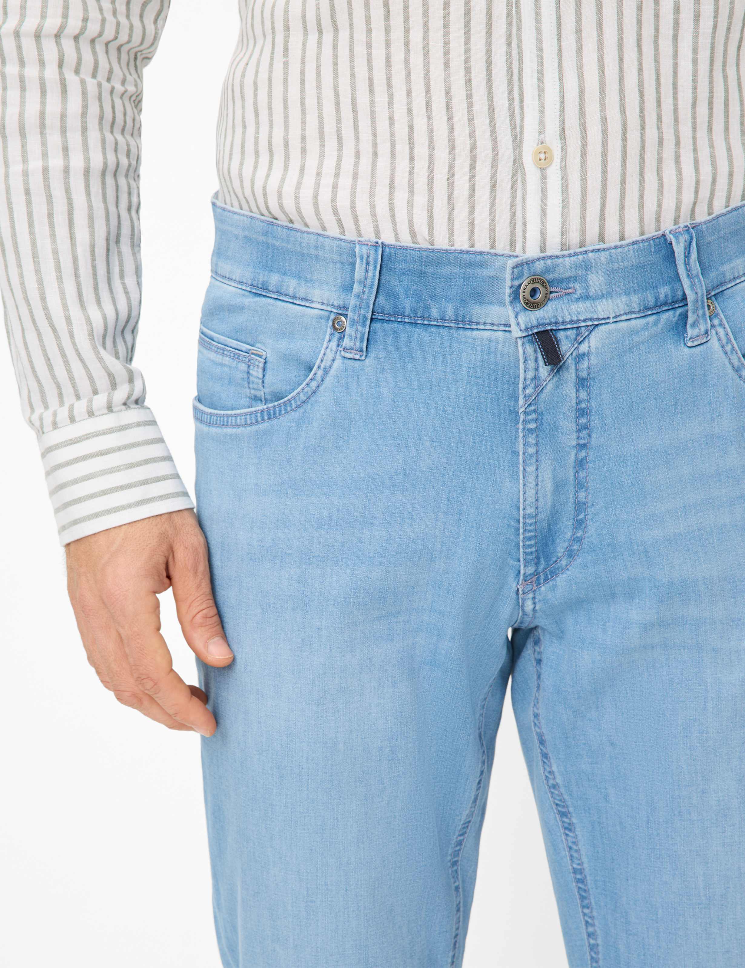 Herren Style LUKE Denim Hellblau Regular Fit Detail 2