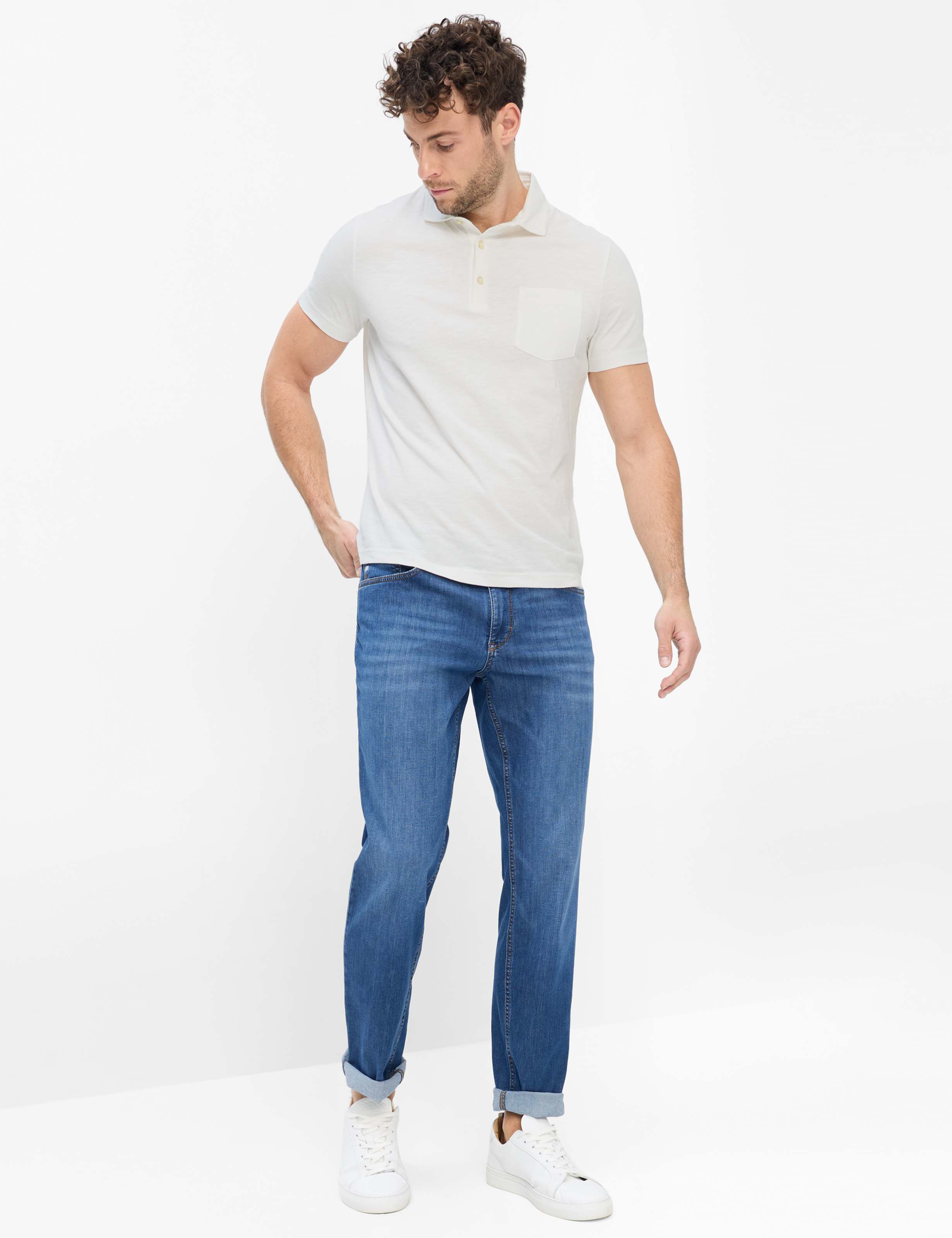 Homme Style COOPER Denim Bleu Regular Fit Tenue du mannequin