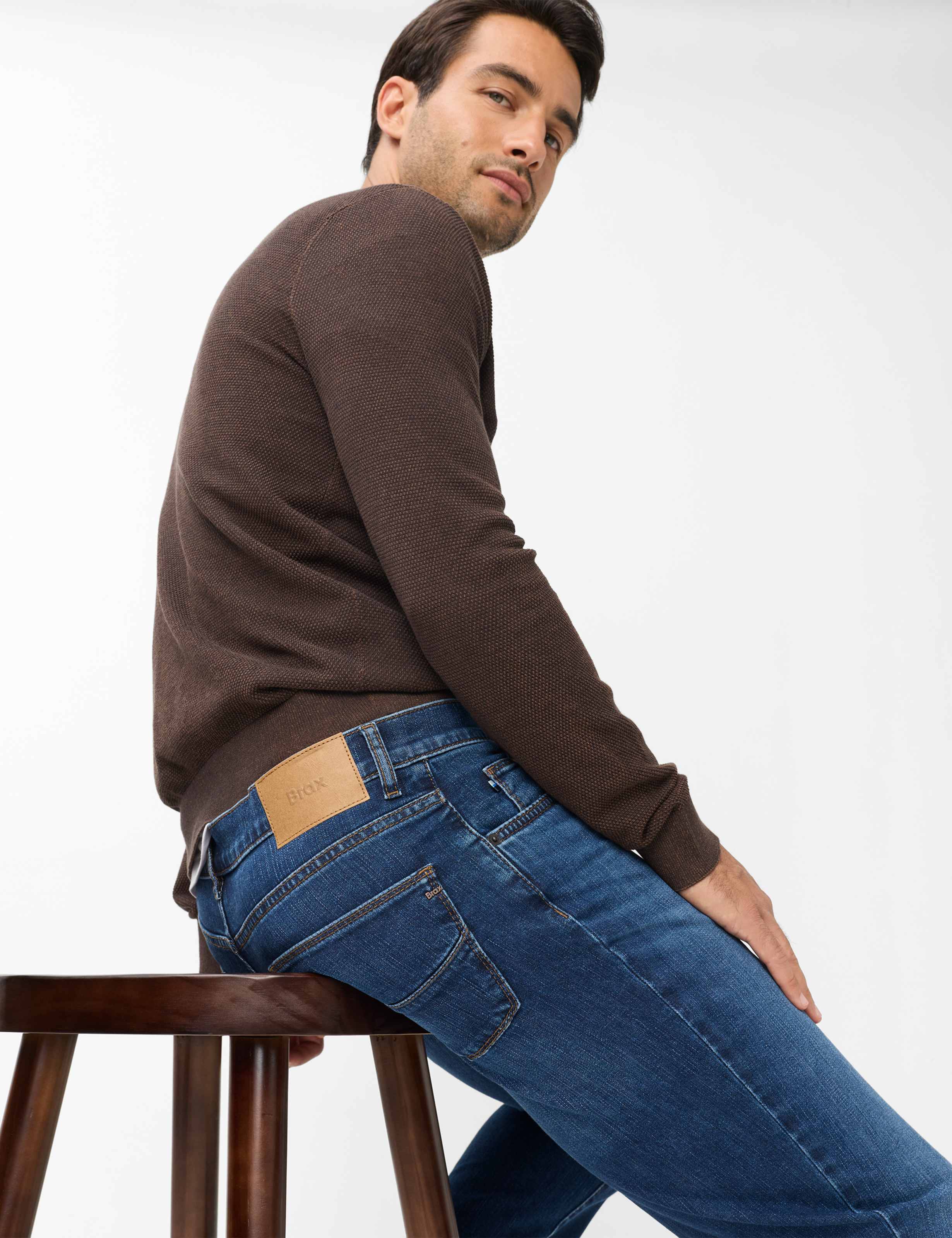 Men Style CADIZ Denim Blue Straight fit Detail 1