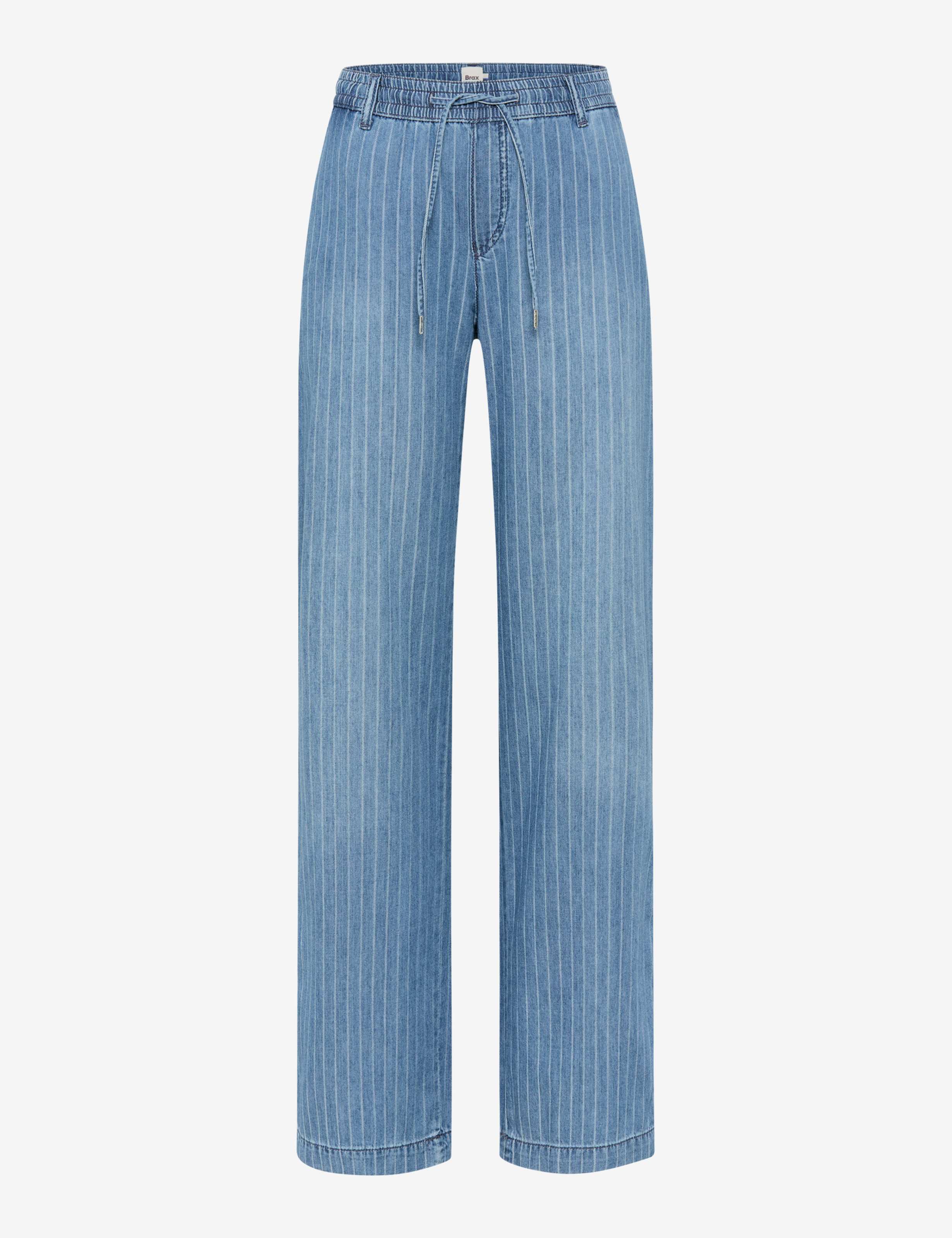 Women Style MAINE Denim Blue Wide Leg Stand-alone front view