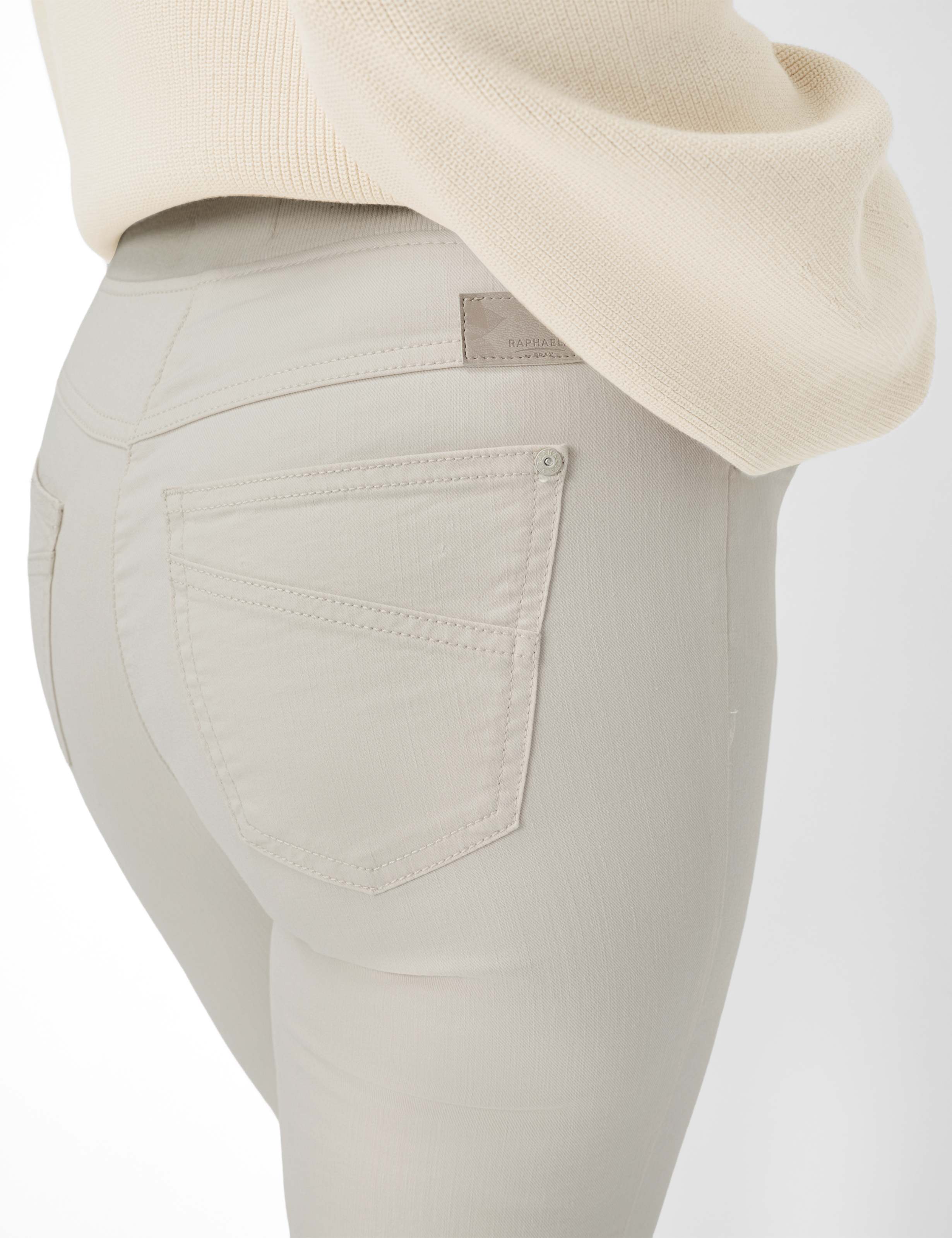 Femme Style PAMINA 6/8 Beige Clair Slim Fit Détail 2