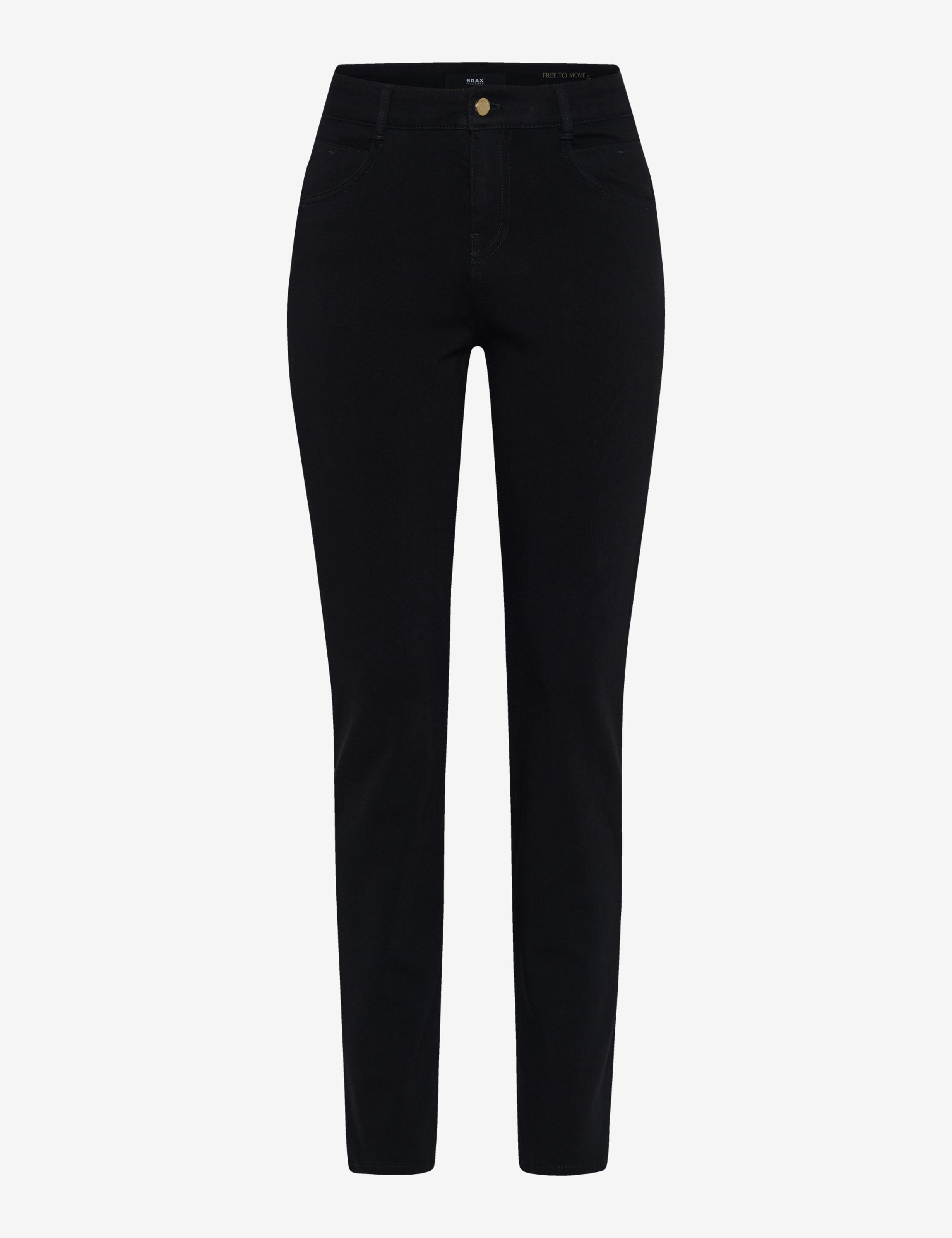 Damen Style SHAKIRA Denim Perma Schwarz Slim Fit Freisteller Front