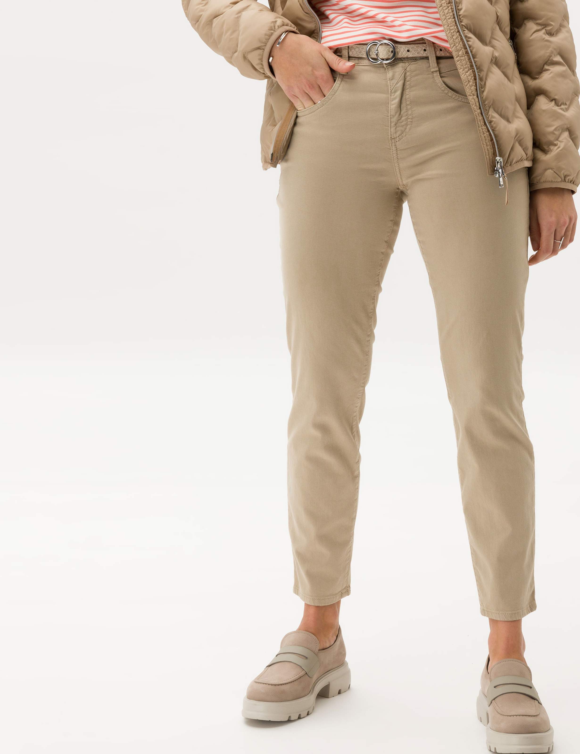 Women Style SHAKIRA S BEIGE Slim Fit Model Front