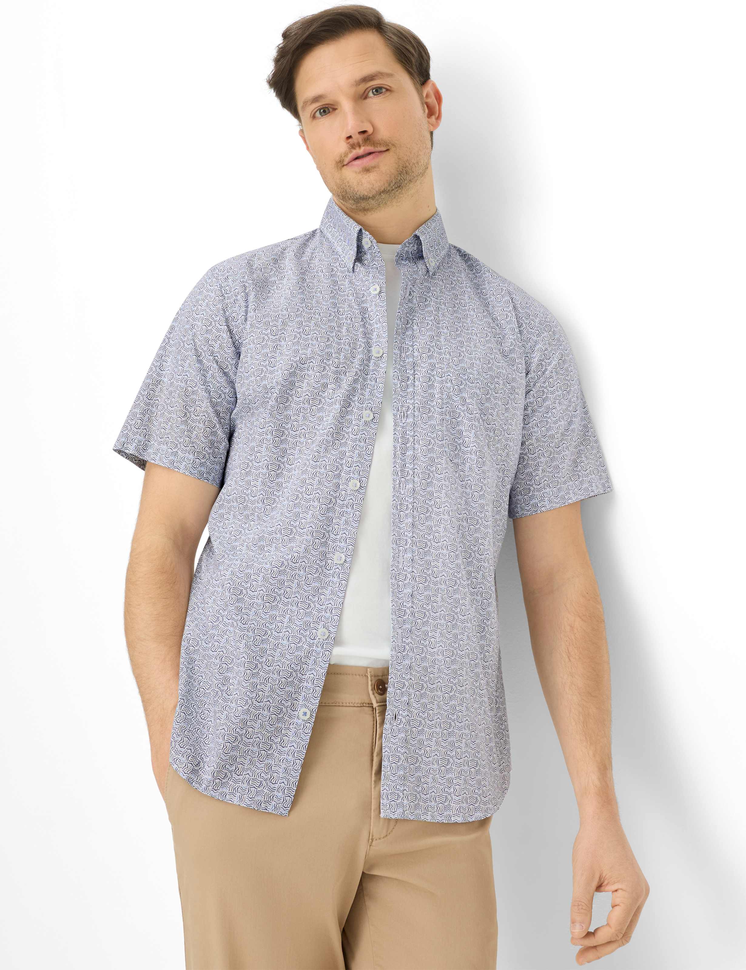 Thumbnail - Brax Herren Hemd Style DAN cove, Blau, Gr. XXXL