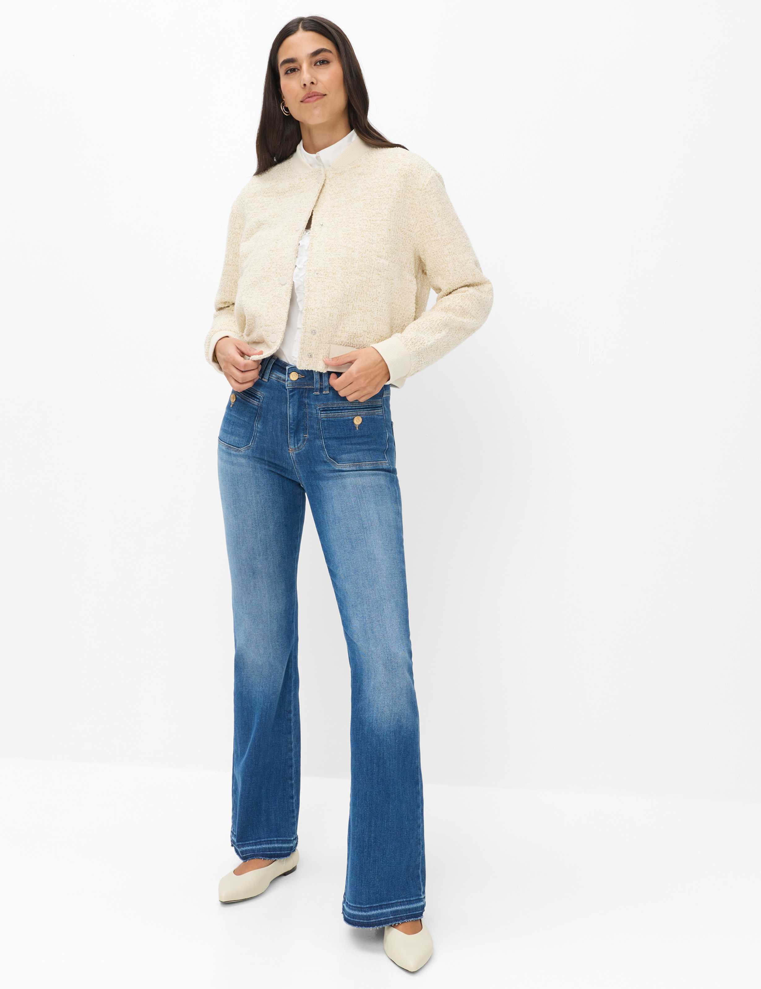 Women Style ANA Denim Blue Regular Skinny fit Model Outfit