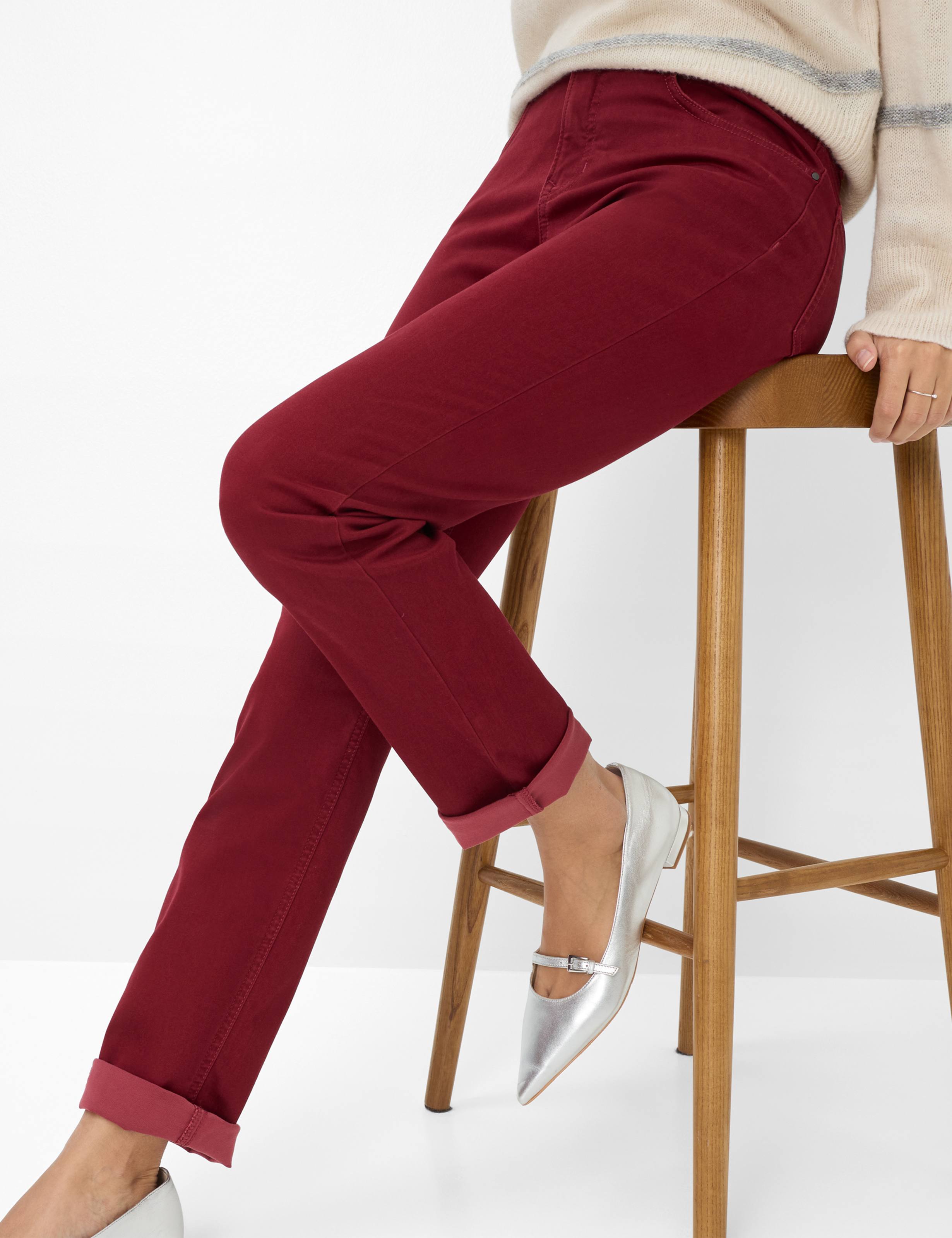 Damen Style MARY Dunkelrot Regular Fit Detail 1