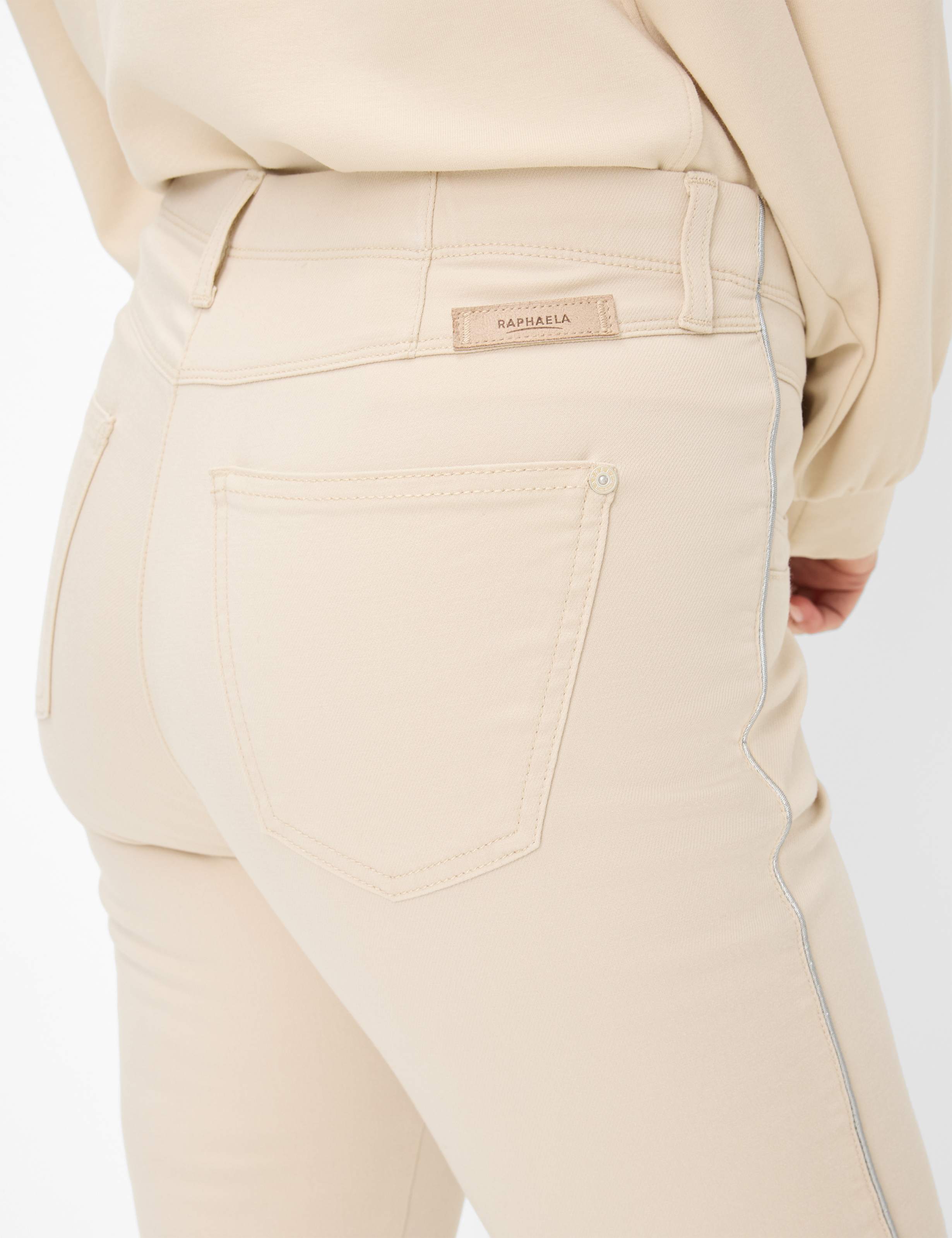 Femme Style LAURA KICK Blanc Crème Super Slim Fit Détail 2