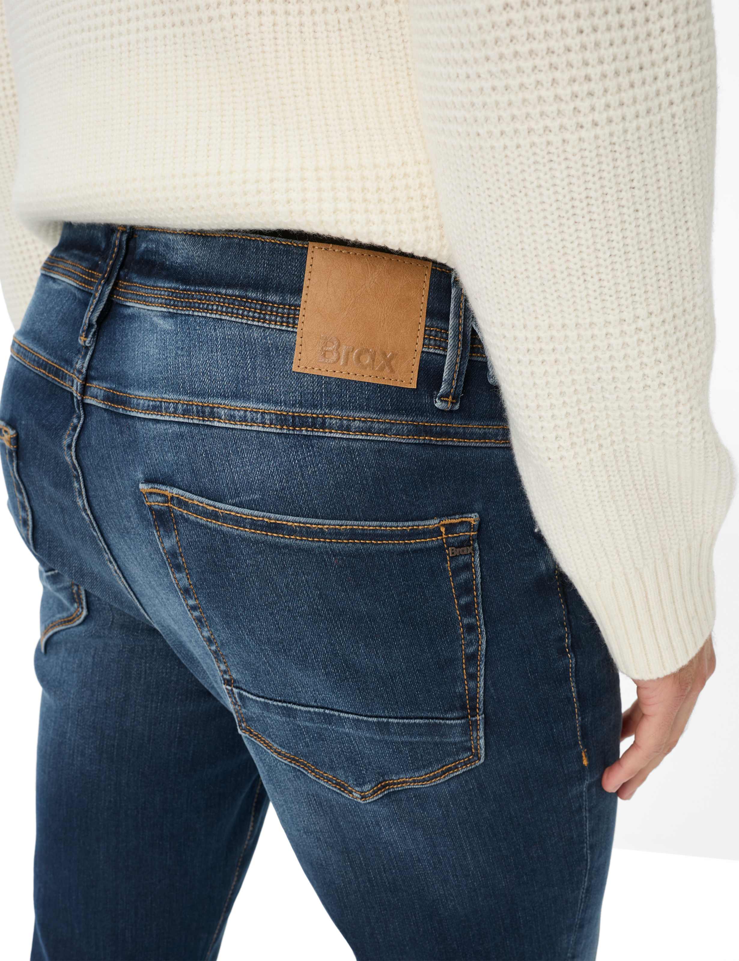 Herren Style CHRIS Denim Dunkelblau Slim Fit Detail 2