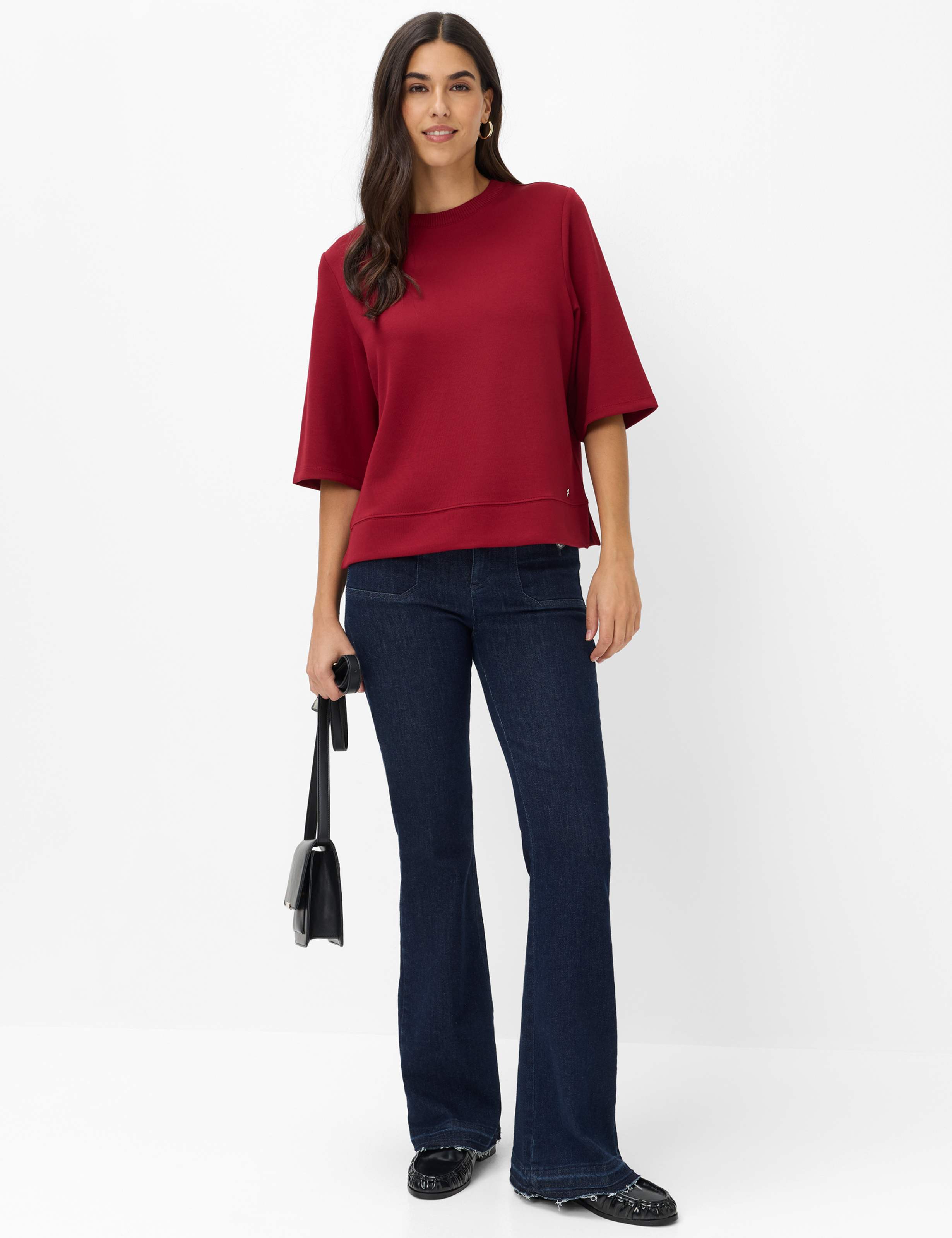 Damen Style BERTA M Dunkelrot  Model Outfit