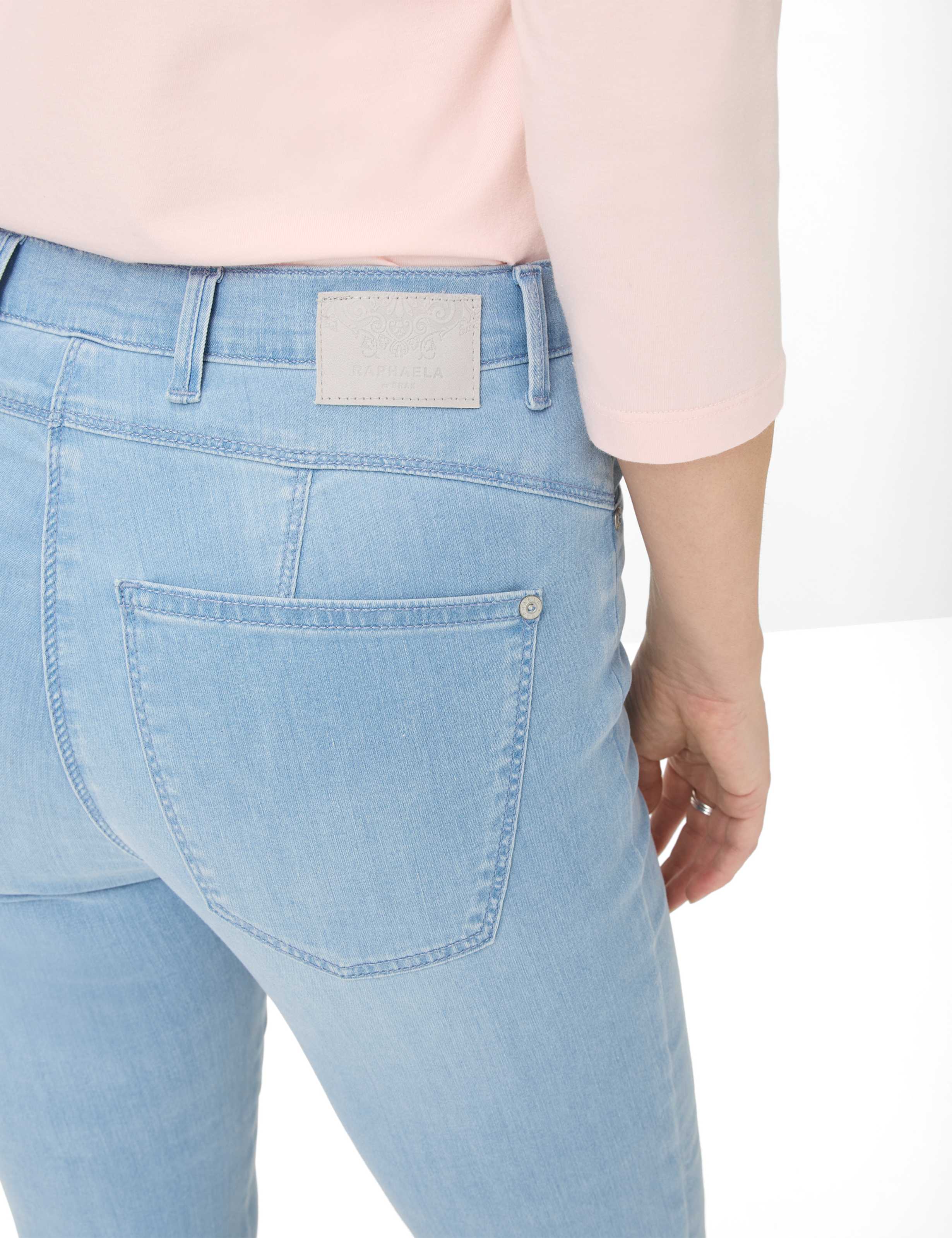 Damen Style LUCA 6/8 Denim Hellblau Super Slim Fit Detail 2