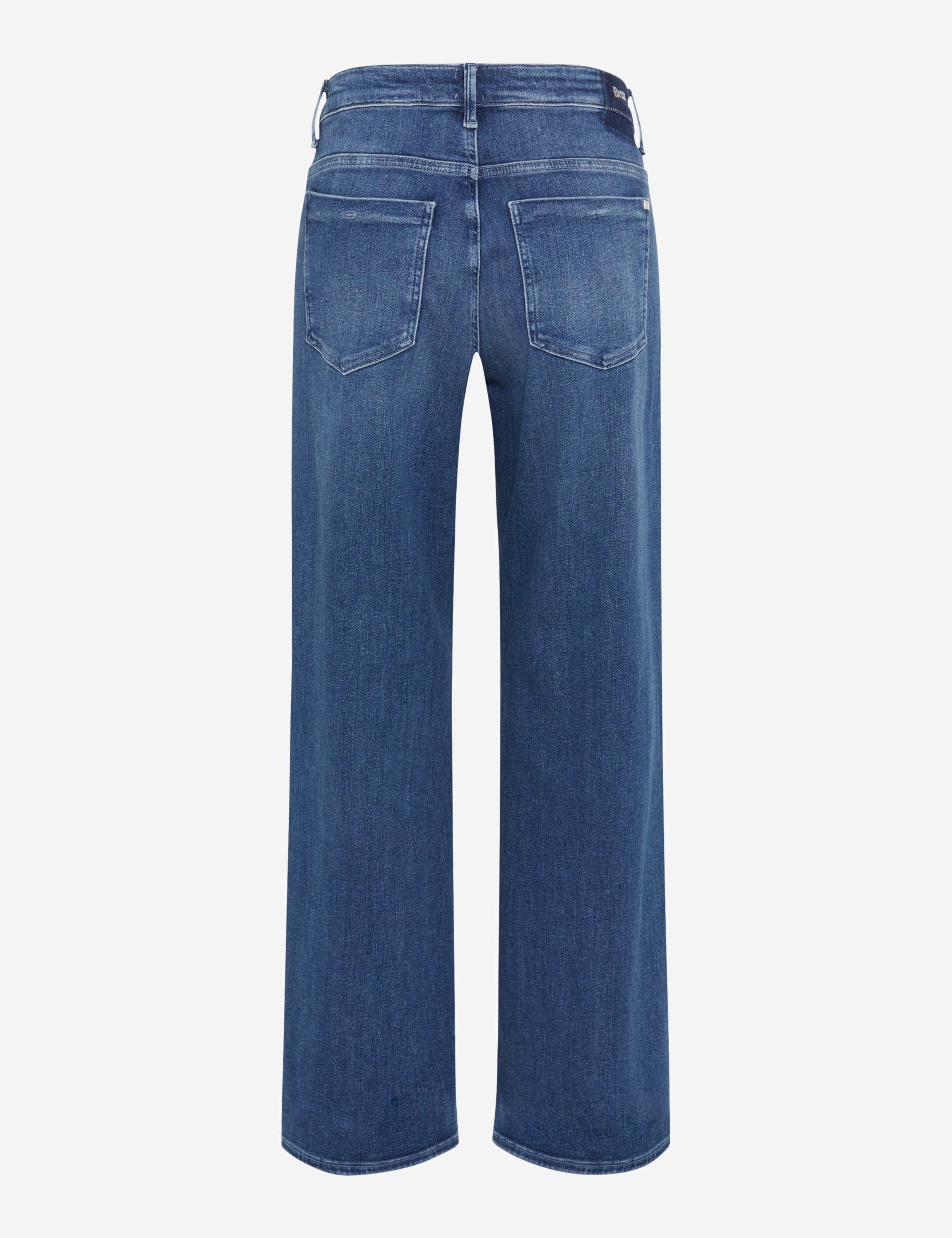Women Style MAINE Denim Blue Wide Leg Stand-alone rear view