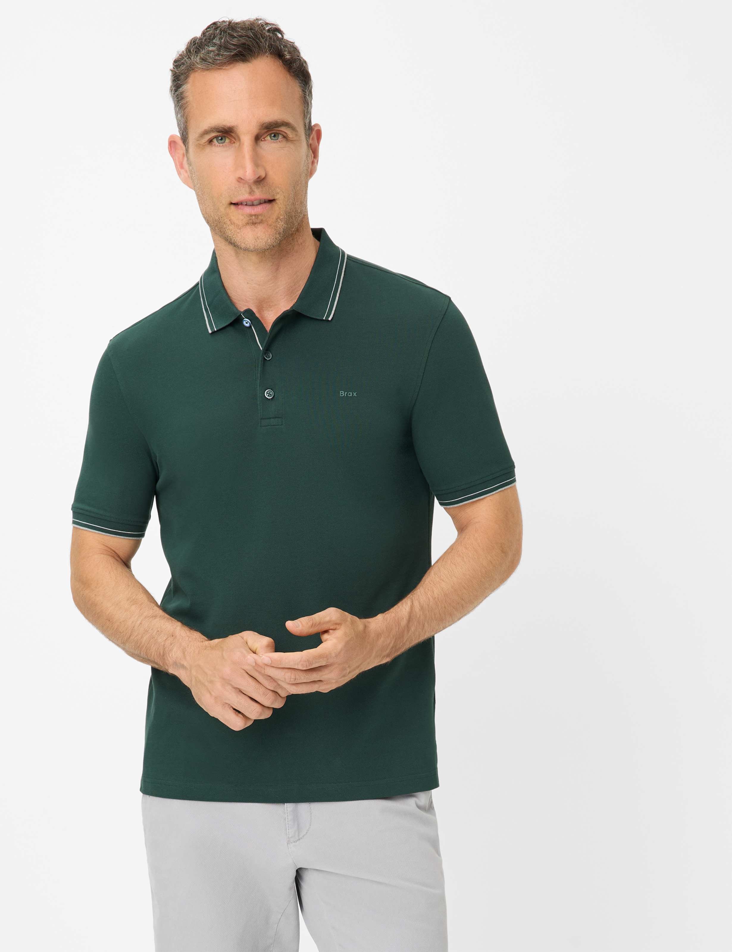 Herren Style PETE Dunkelgrün  Model Front