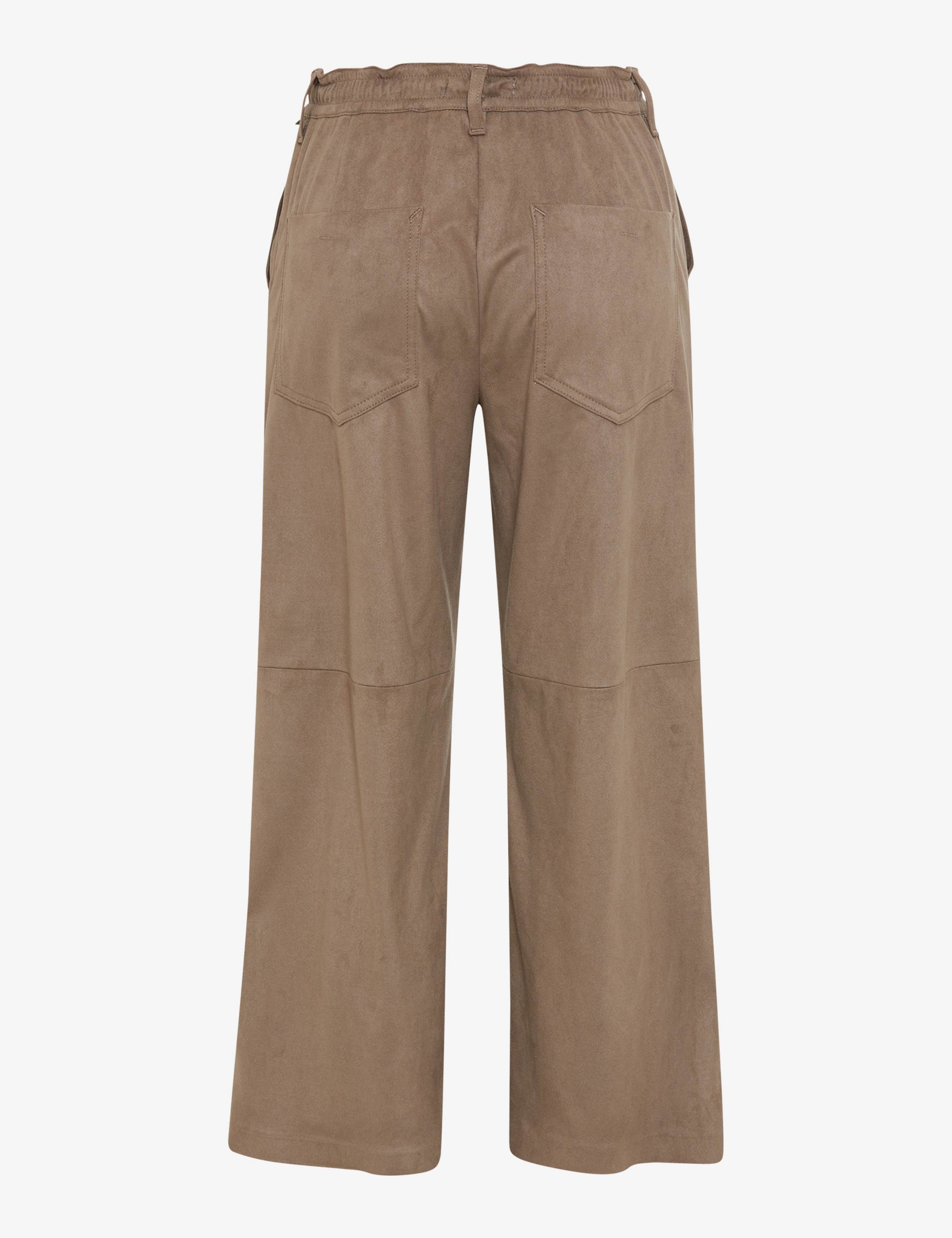 Femme Style MAINE S Marron Clair Wide Leg Détourage arrière