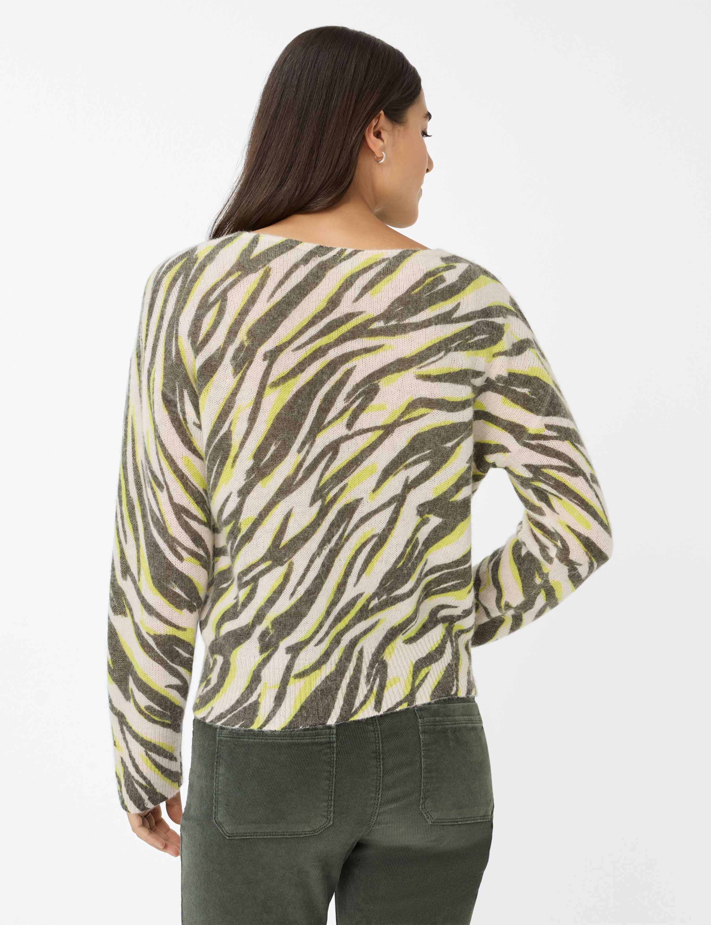 Thumbnail - Brax Damen Strickpullover Style LISA lemon grass, grün, Gr. 38
