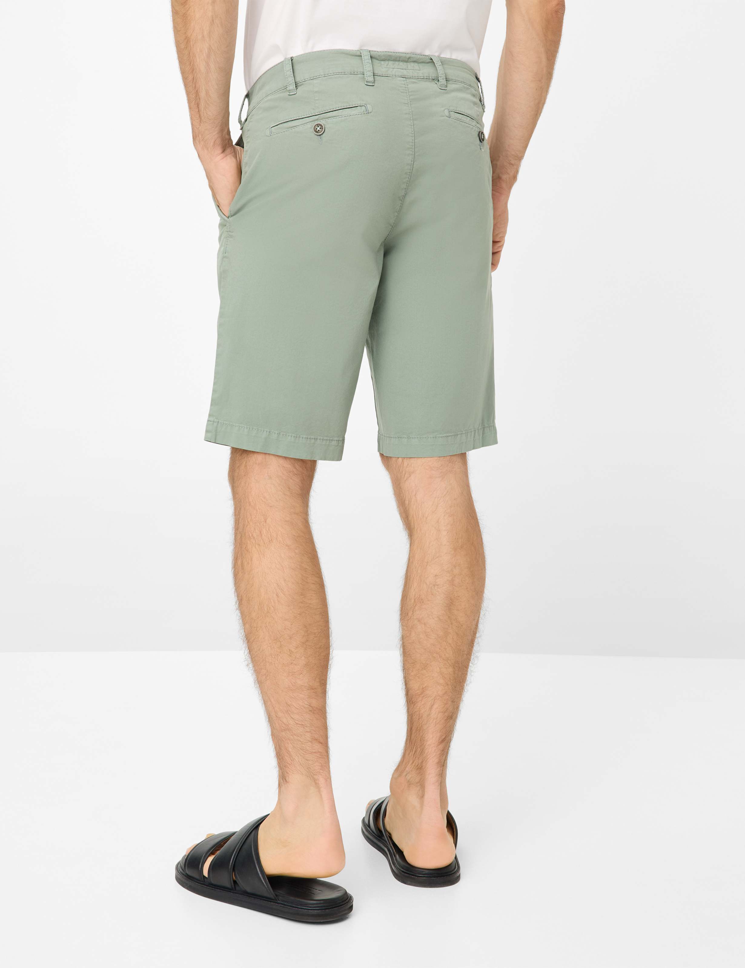 Herren Style BURT Hellgrün Regular Fit Model Rueck