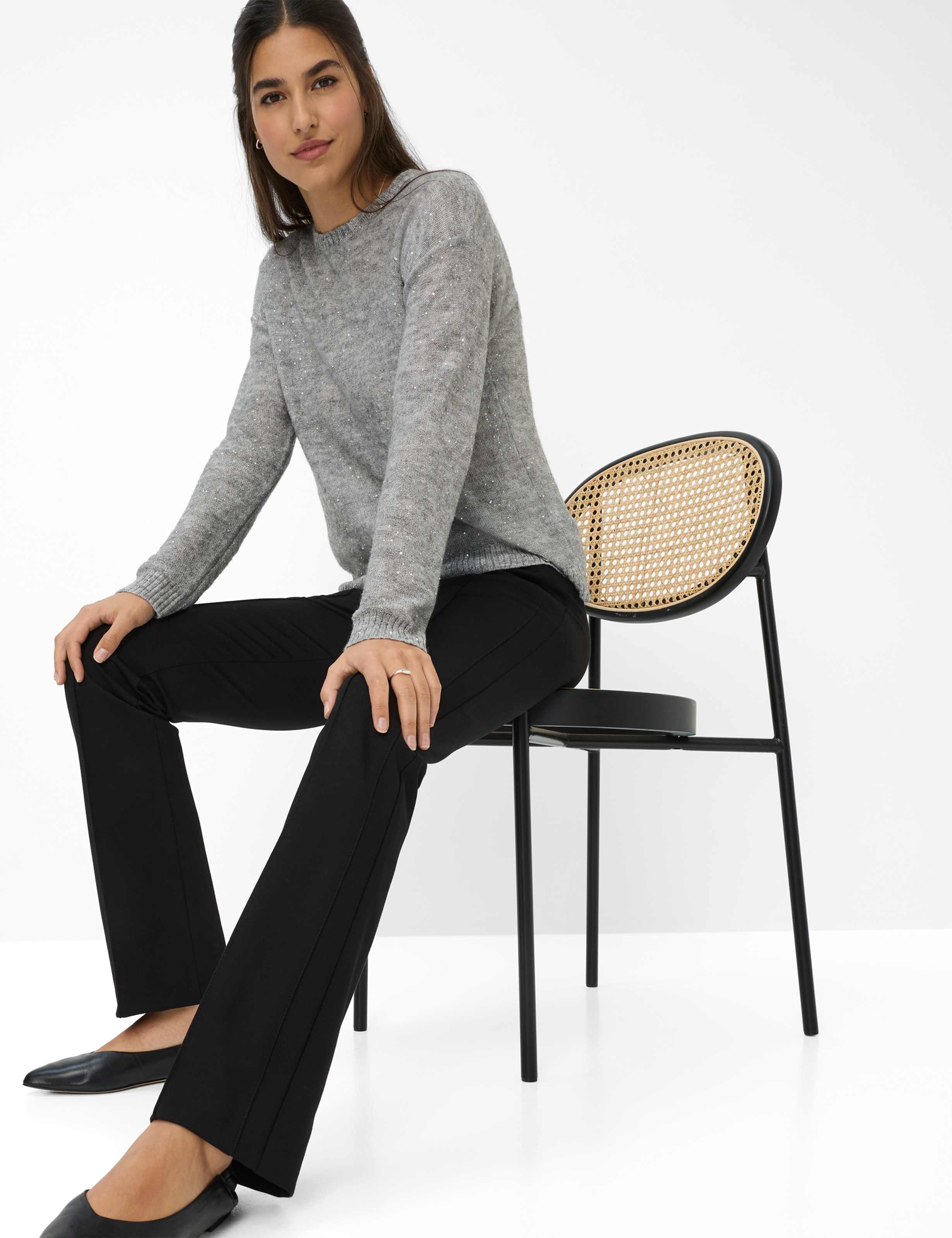 Damen Style MALOU Schwarz Skinny Fit Detail 1