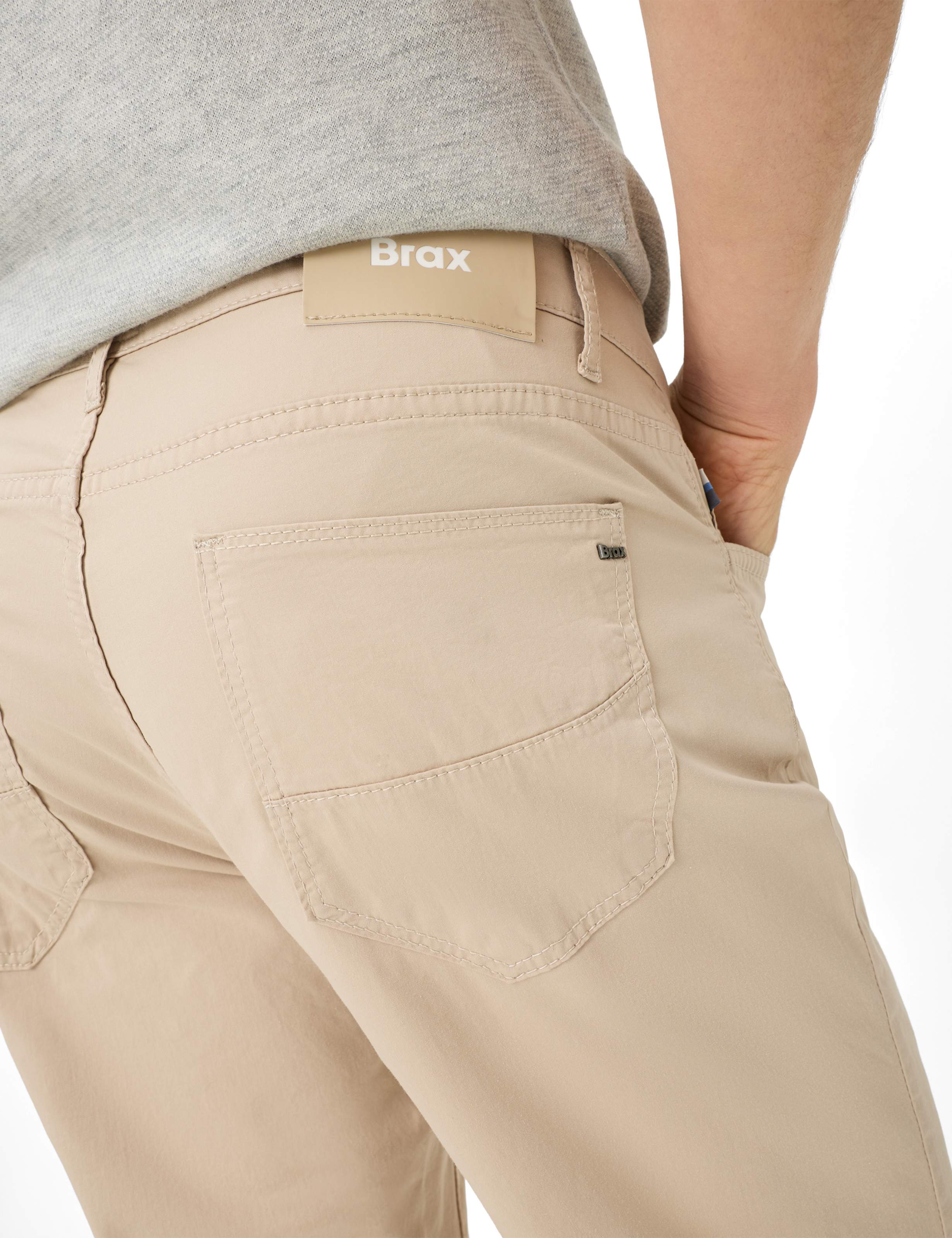 Herren Style CADIZ Hellbeige Straight Fit Detail 2