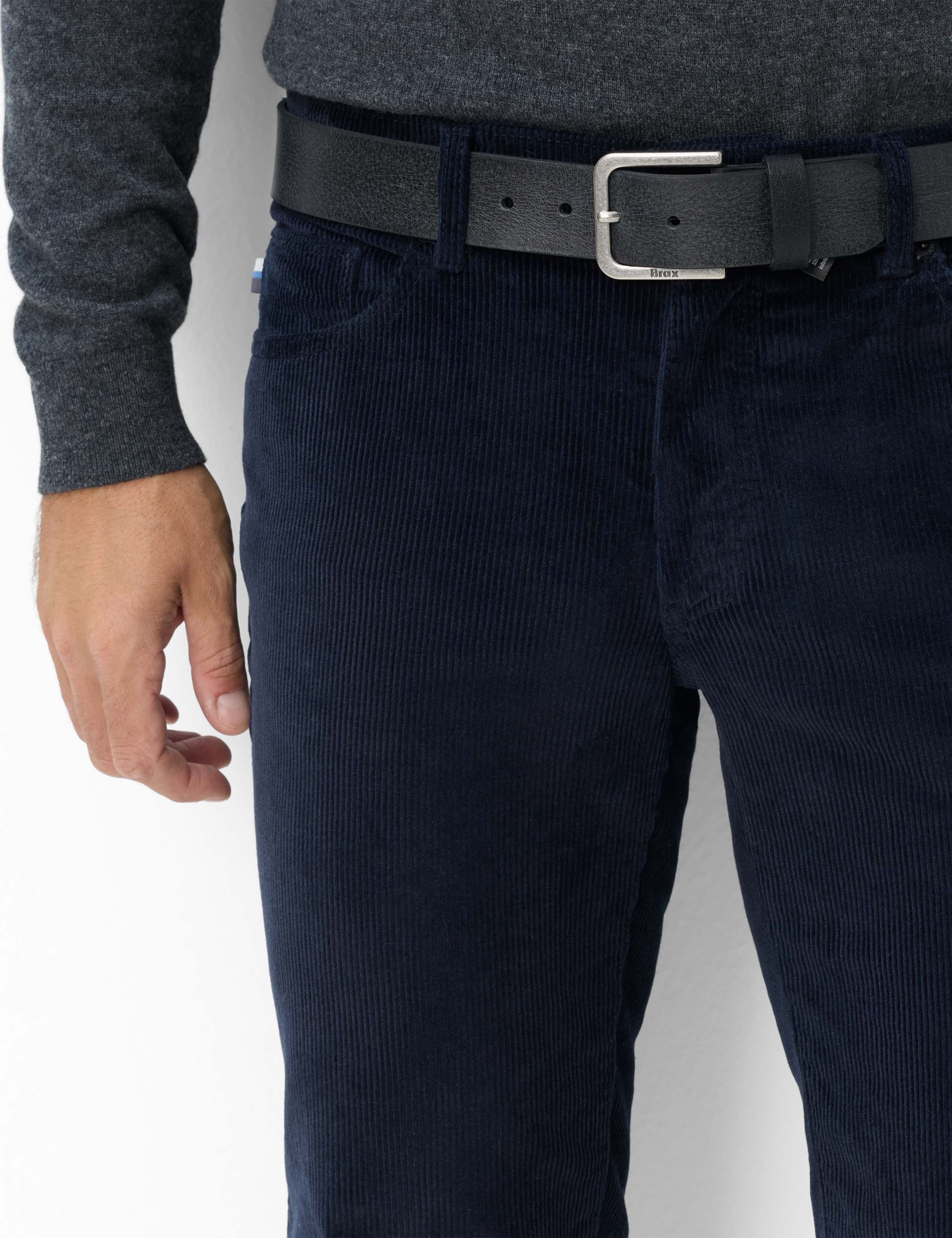 Herren Style CADIZ Dunkelblau Straight Fit Detail 1