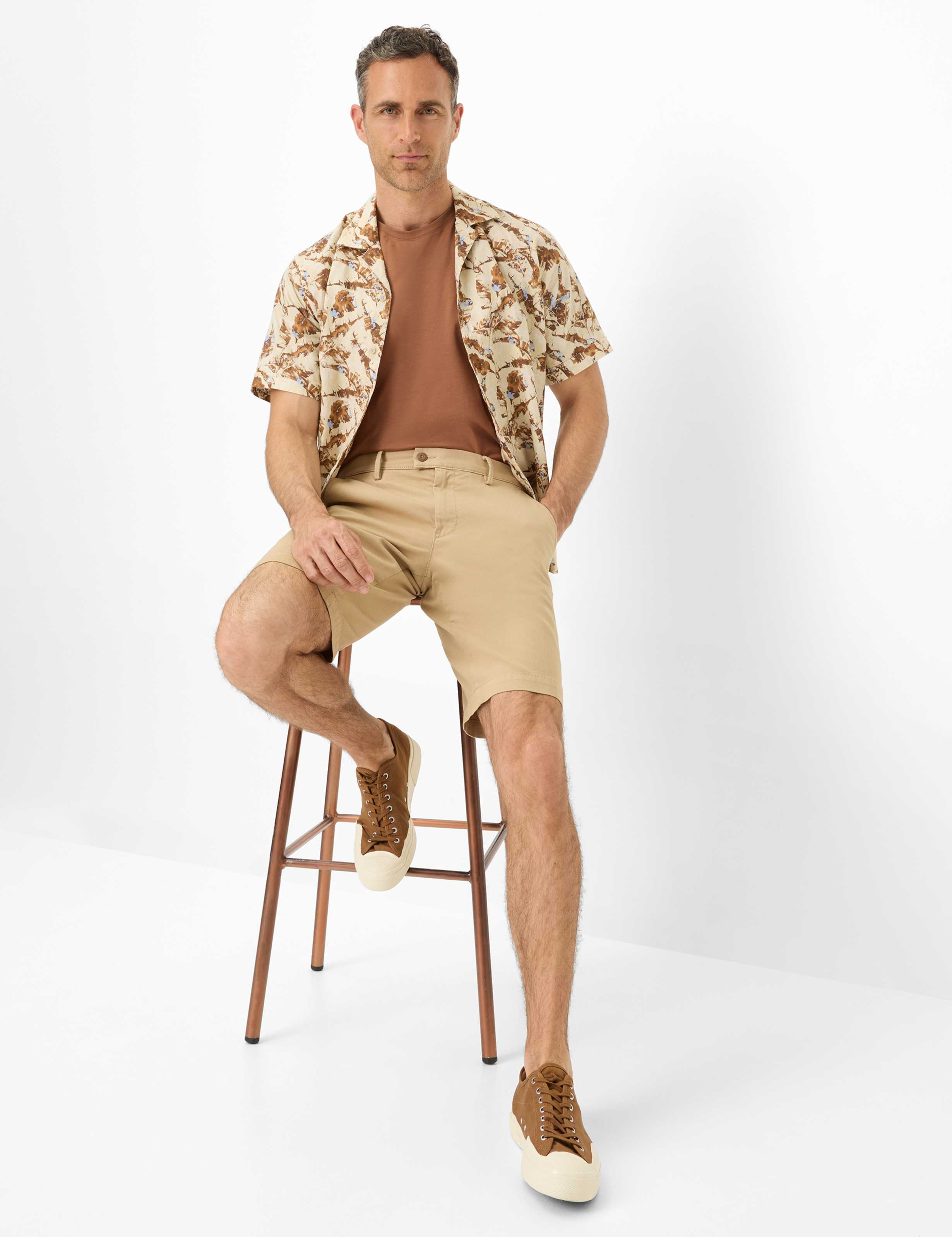 Homme Style BOSSE Beige Regular Fit Détail 1