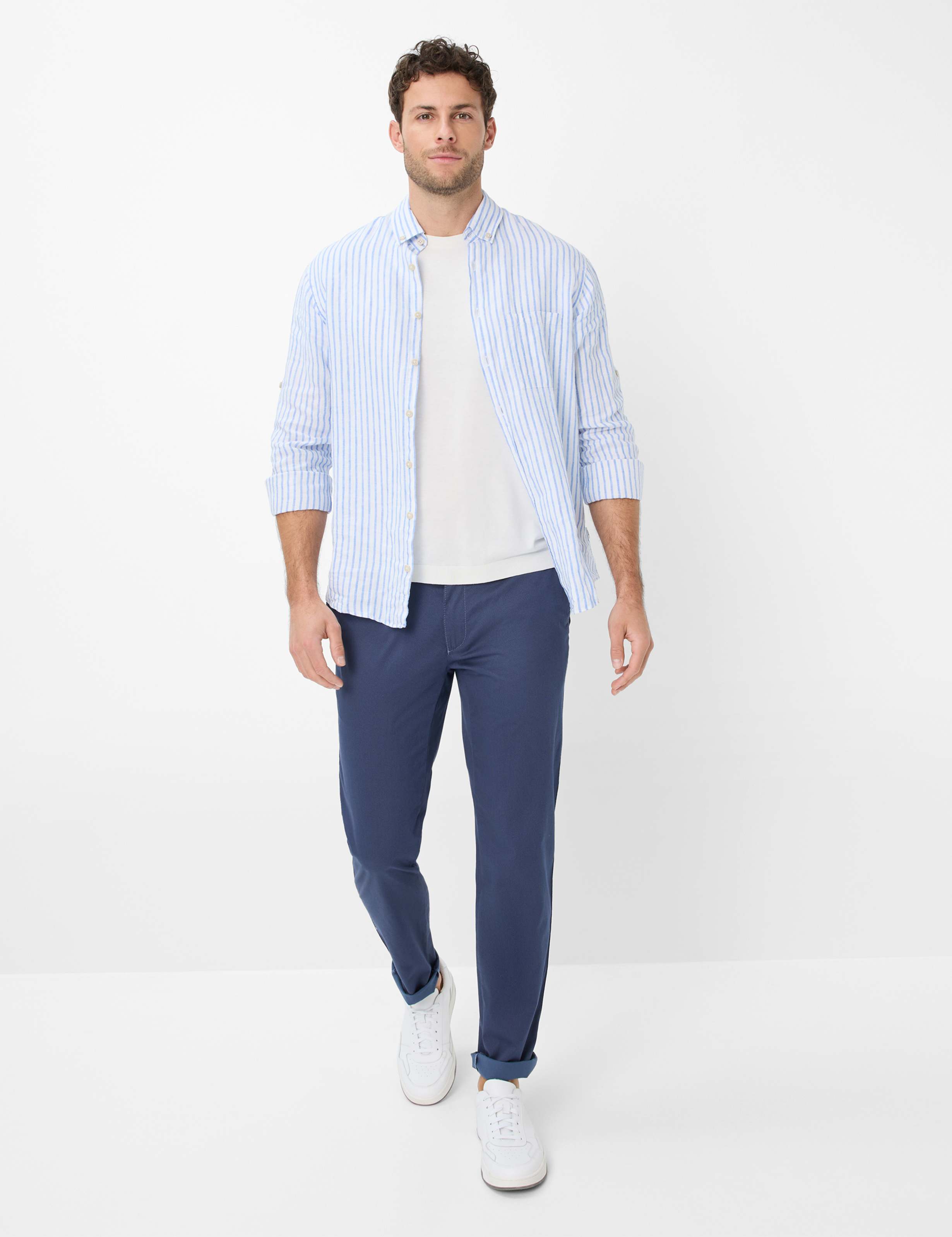 Men Style FABIO Blue Modern Fit Model Outfit