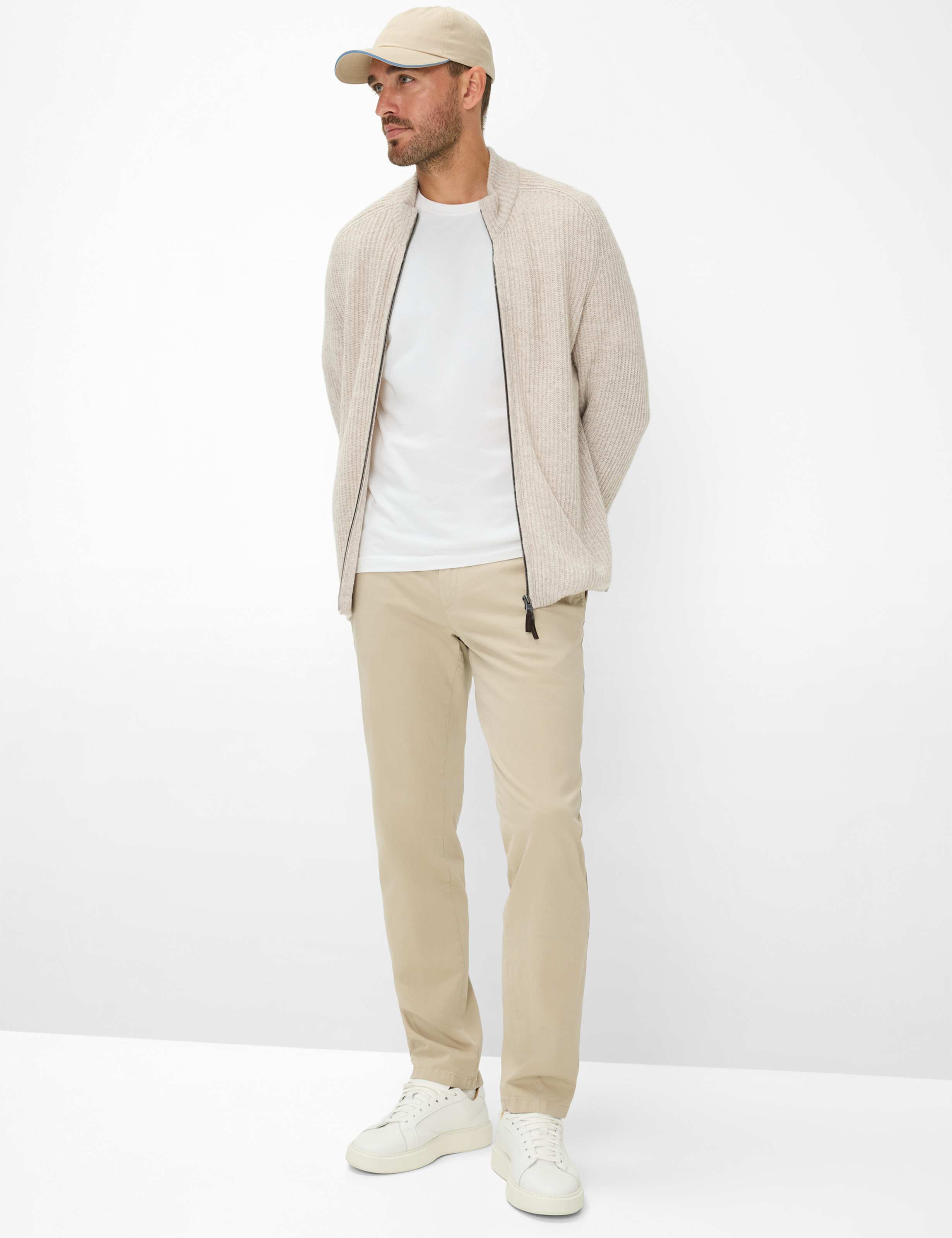Men Style EVEREST Light Beige Regular Fit Model Outfit