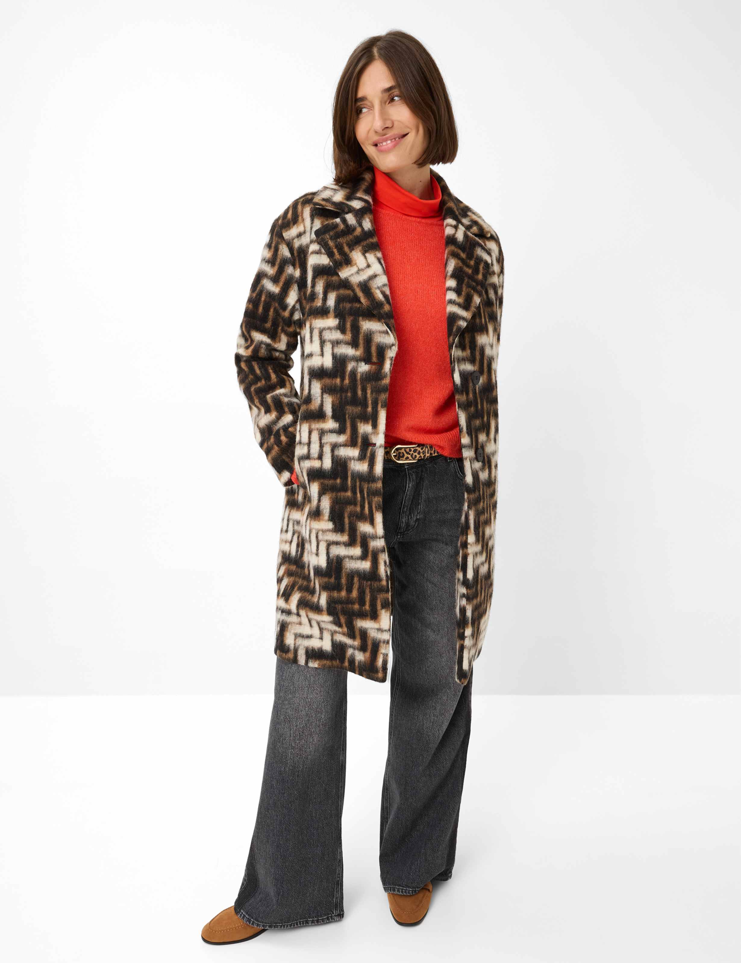 Damen Style DAVOS Braun  Model Outfit