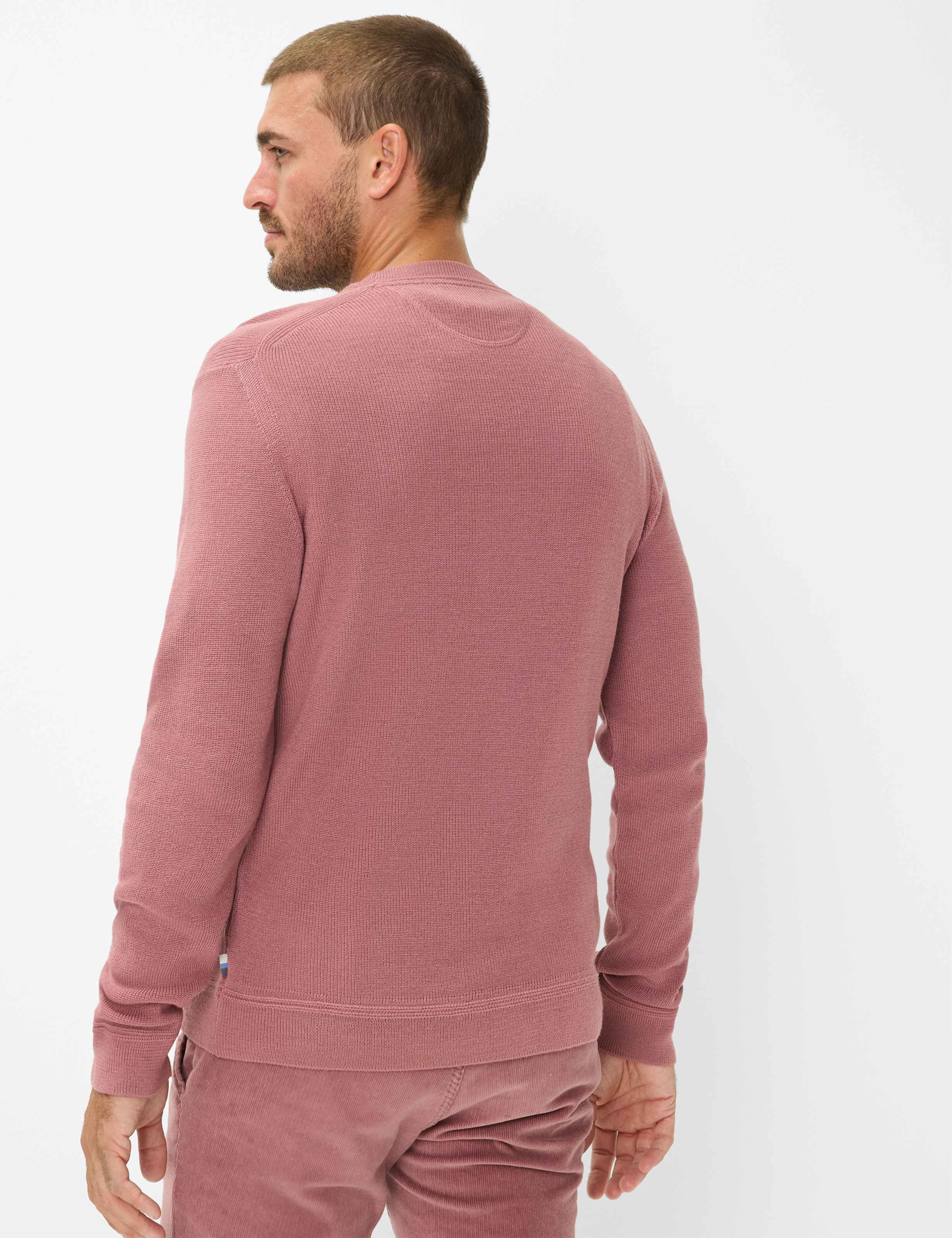 Thumbnail - Brax Herren Strickpullover Style ROY cinder rose, Rosa, Gr. 5XL
