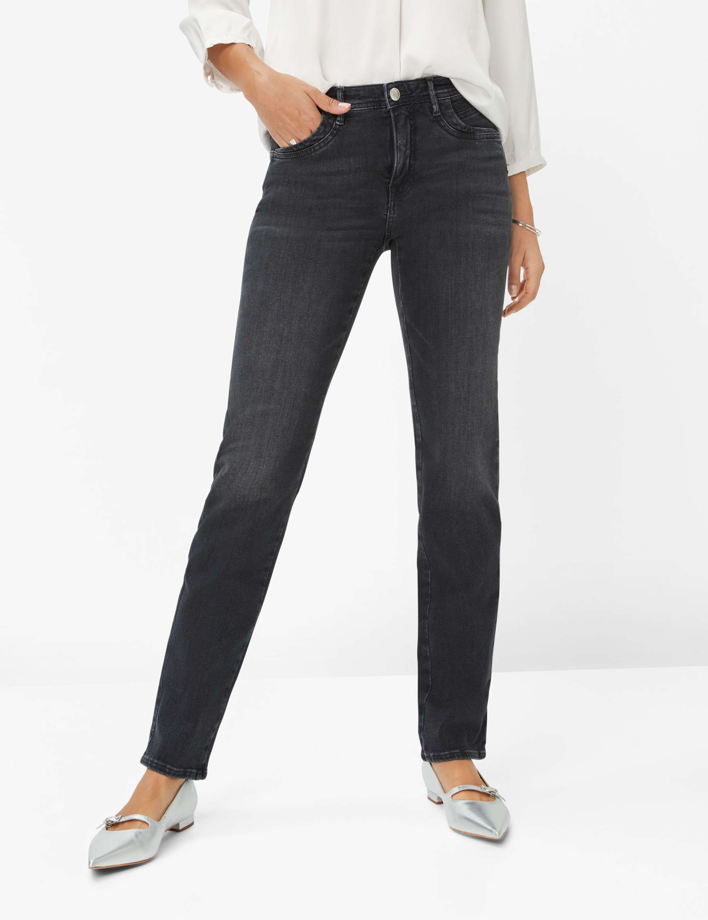 Stretch Five-Pocket-Jeans im Feminine Fit