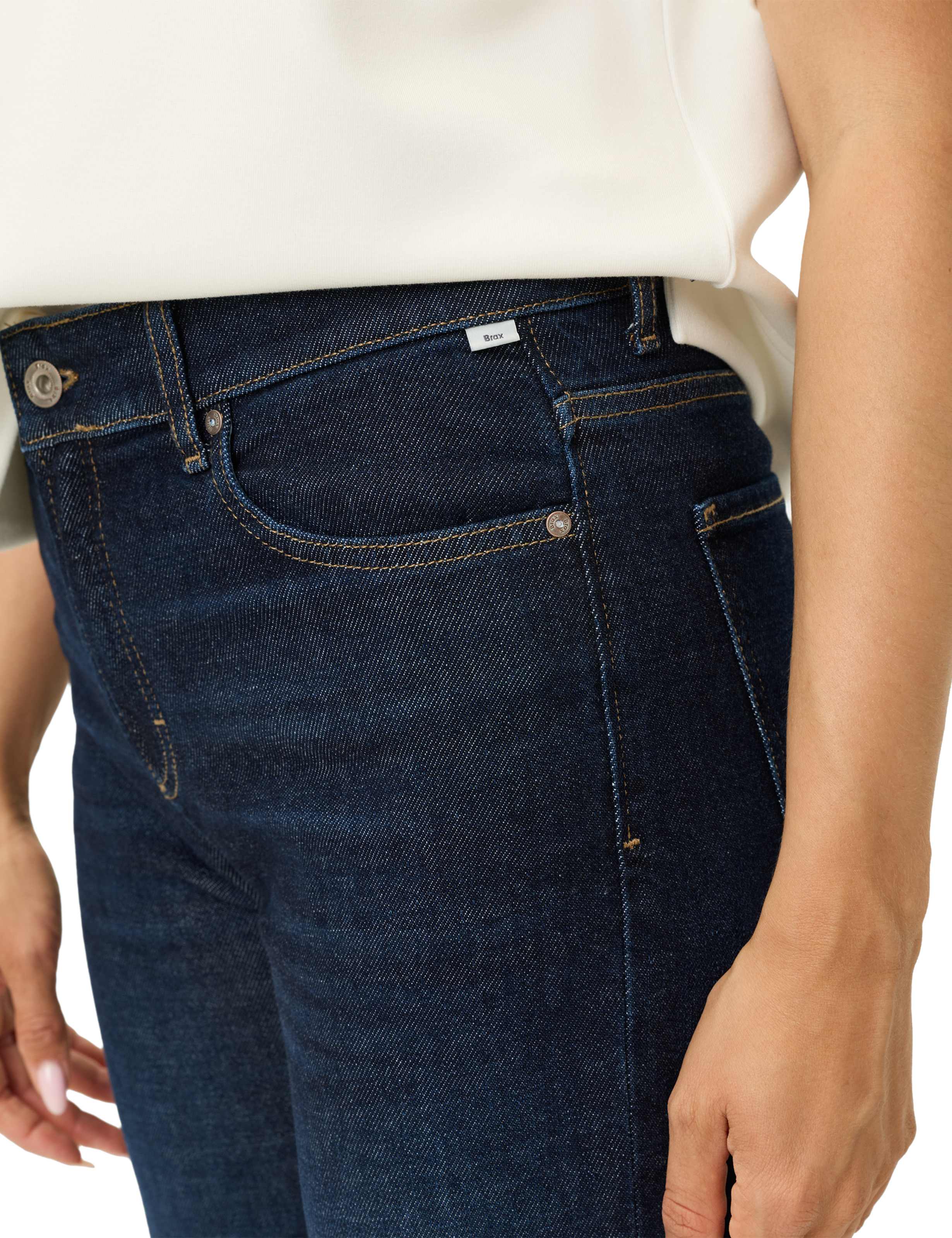 Dames Style MADISON S Denim Donkerblauw Straight Fit Detail 2