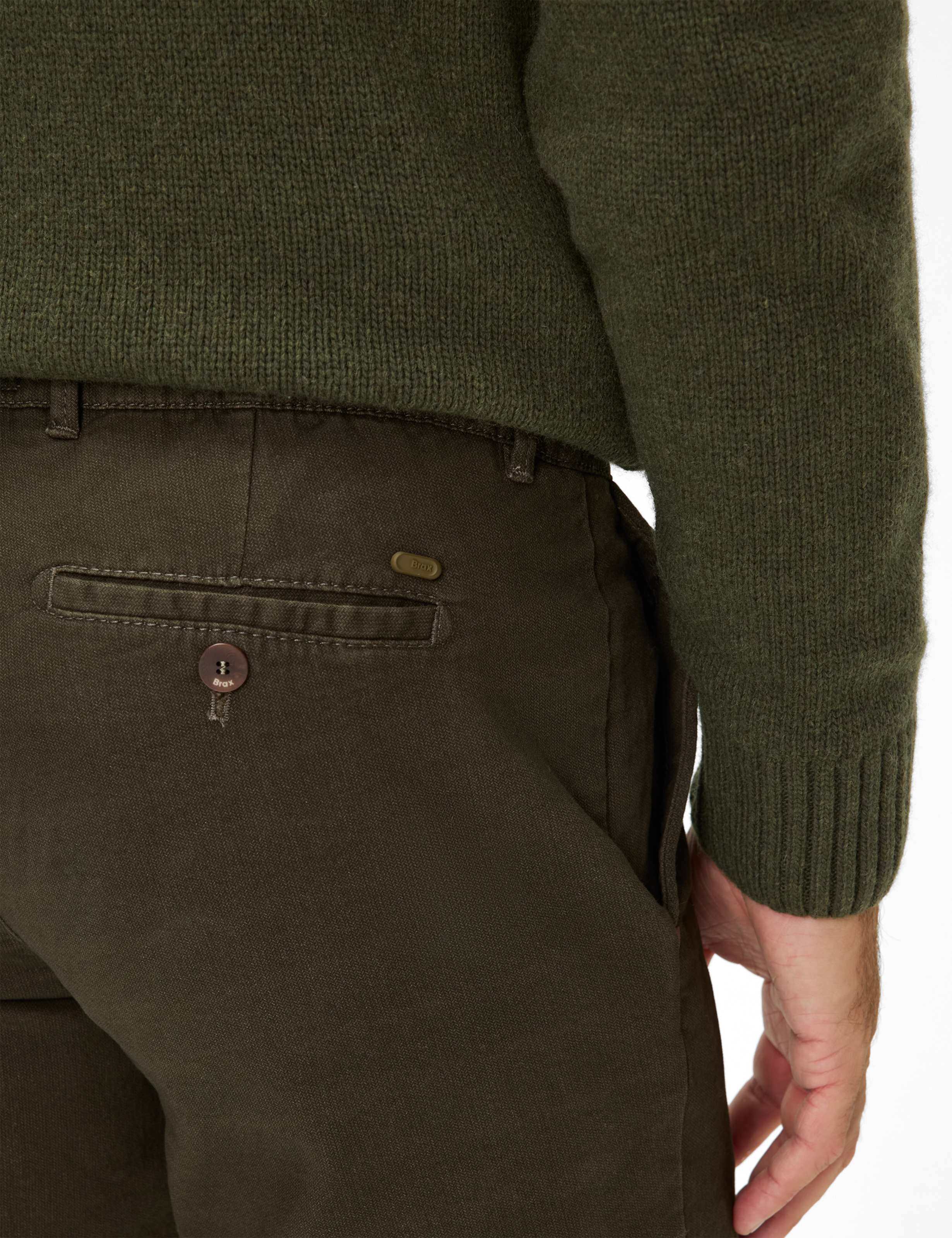 Herren Style FABIO Dunkelgrün Modern Fit Detail 2