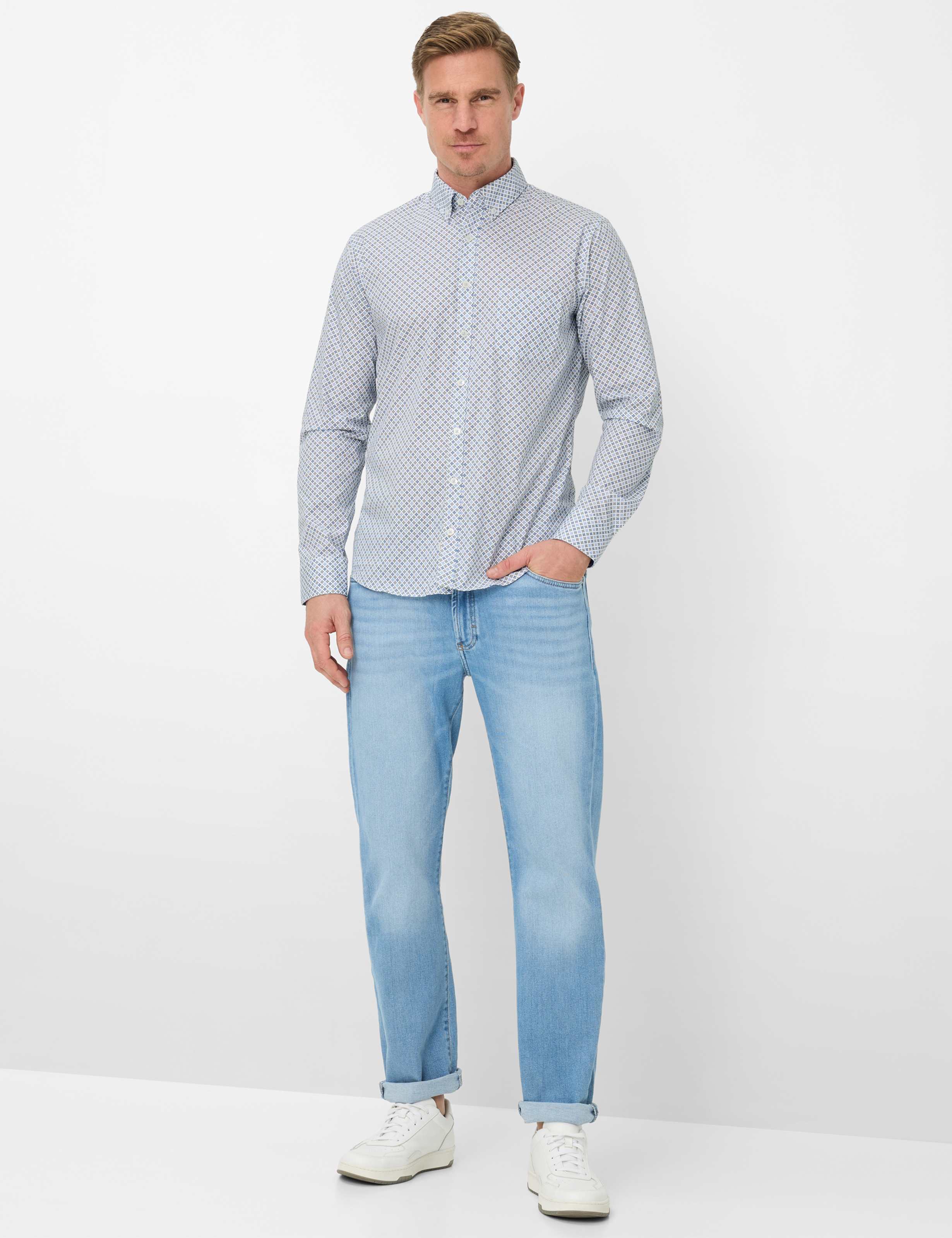 Heren Style DANIEL Lichtblauw  Model outfit