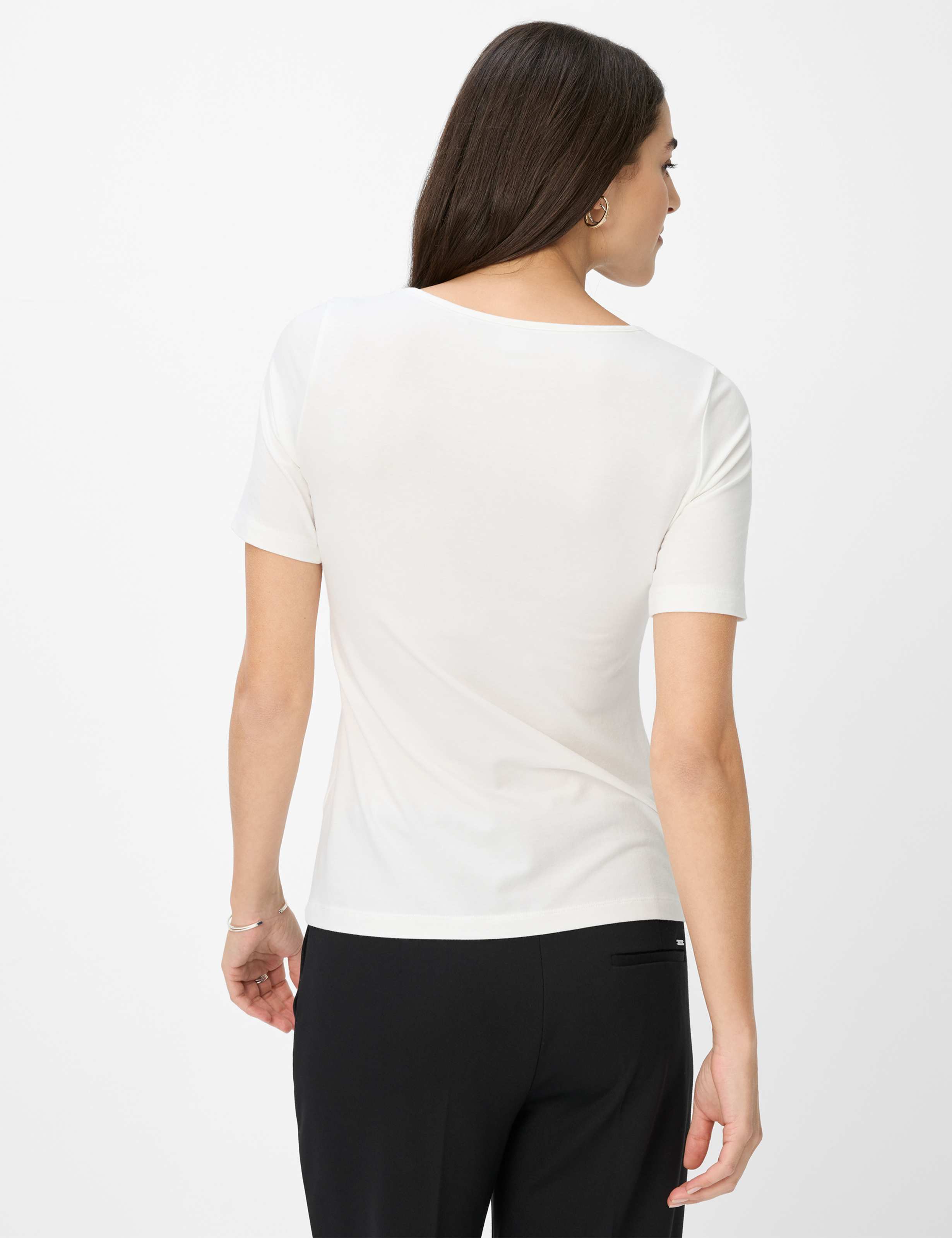 Femme Style CORA Blanc Crème  Dos mannequin