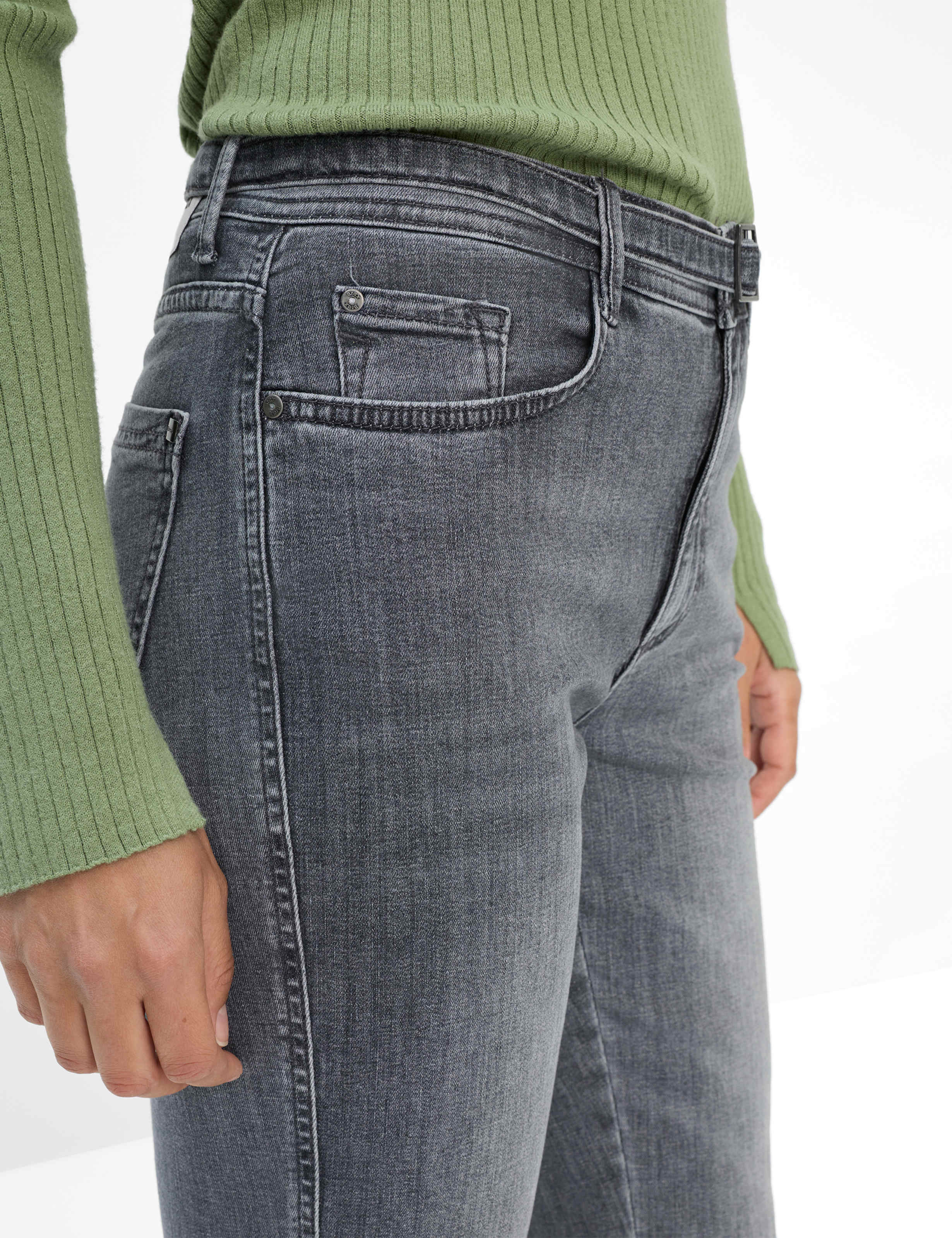 Femme Style MARY Denim Gris Moyen Regular Fit Détail 2