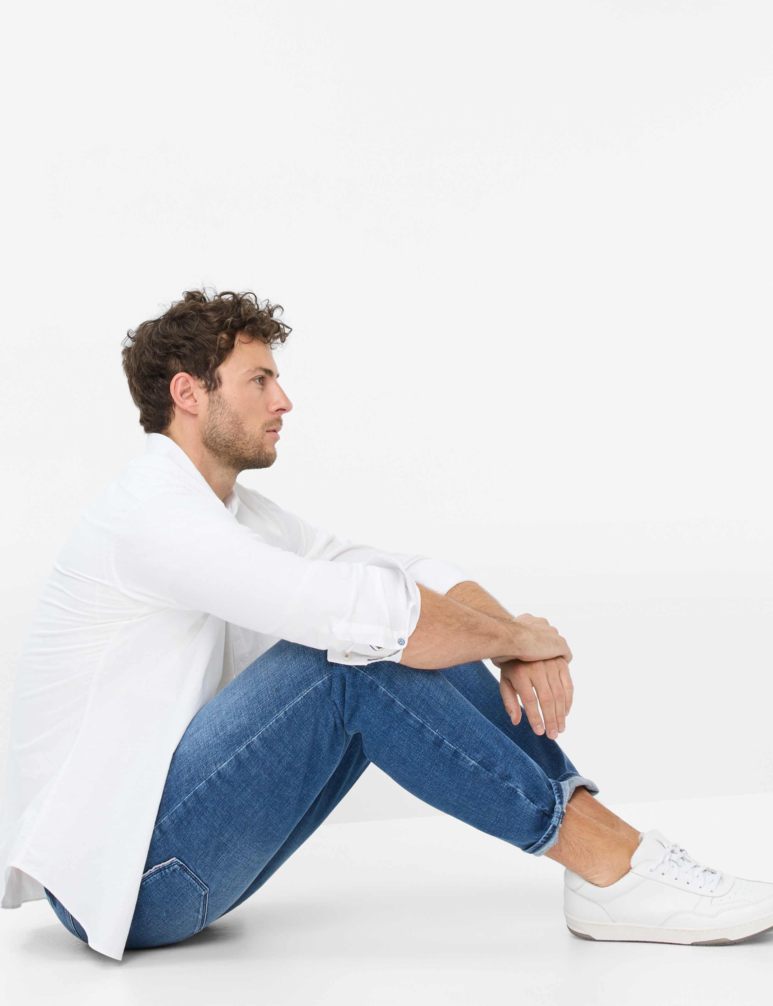 Men Style CURT Denim Blue Relaxed Fit Detail 1