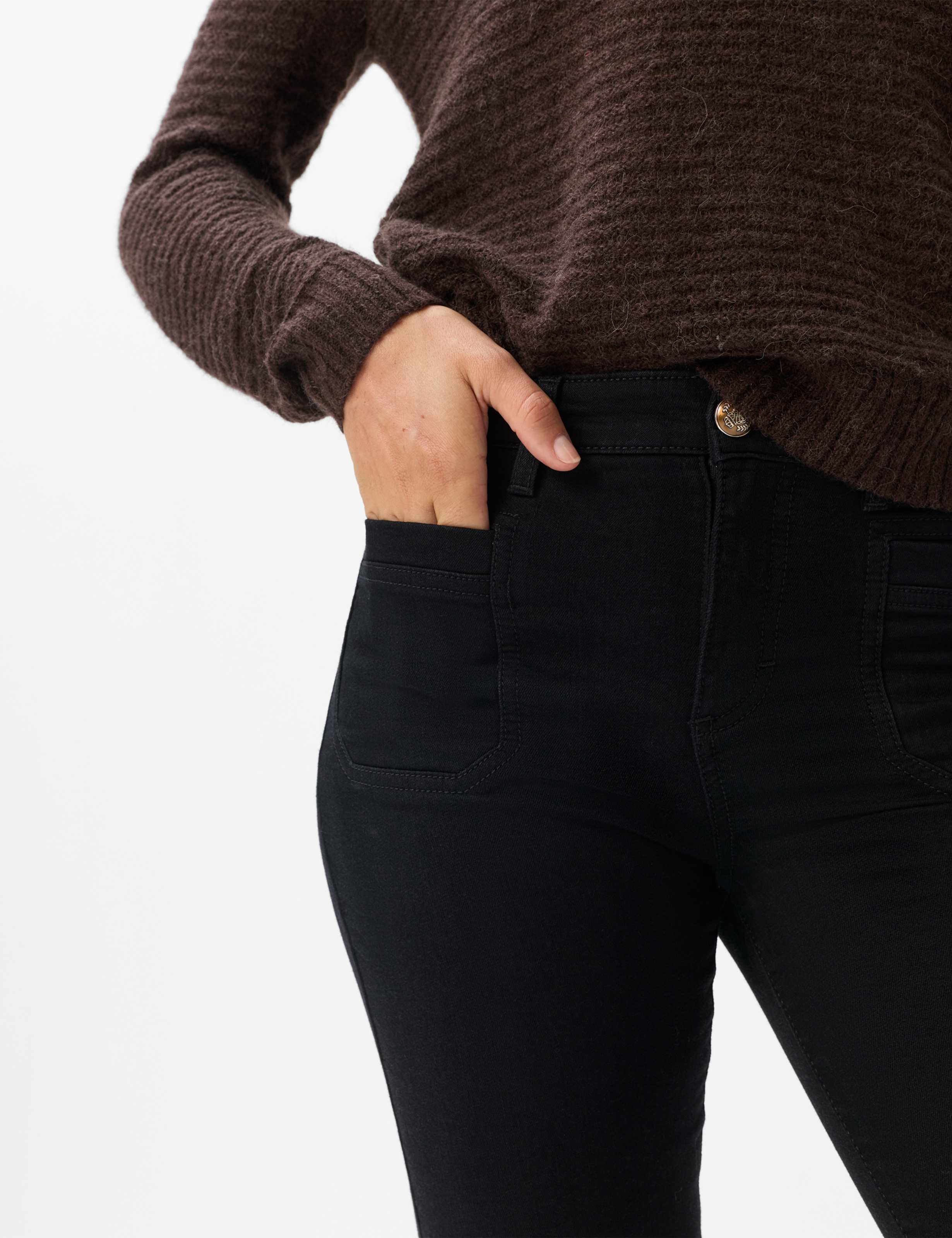 Damen Style SHAKIRA Denim Schwarz Slim Fit Detail 2