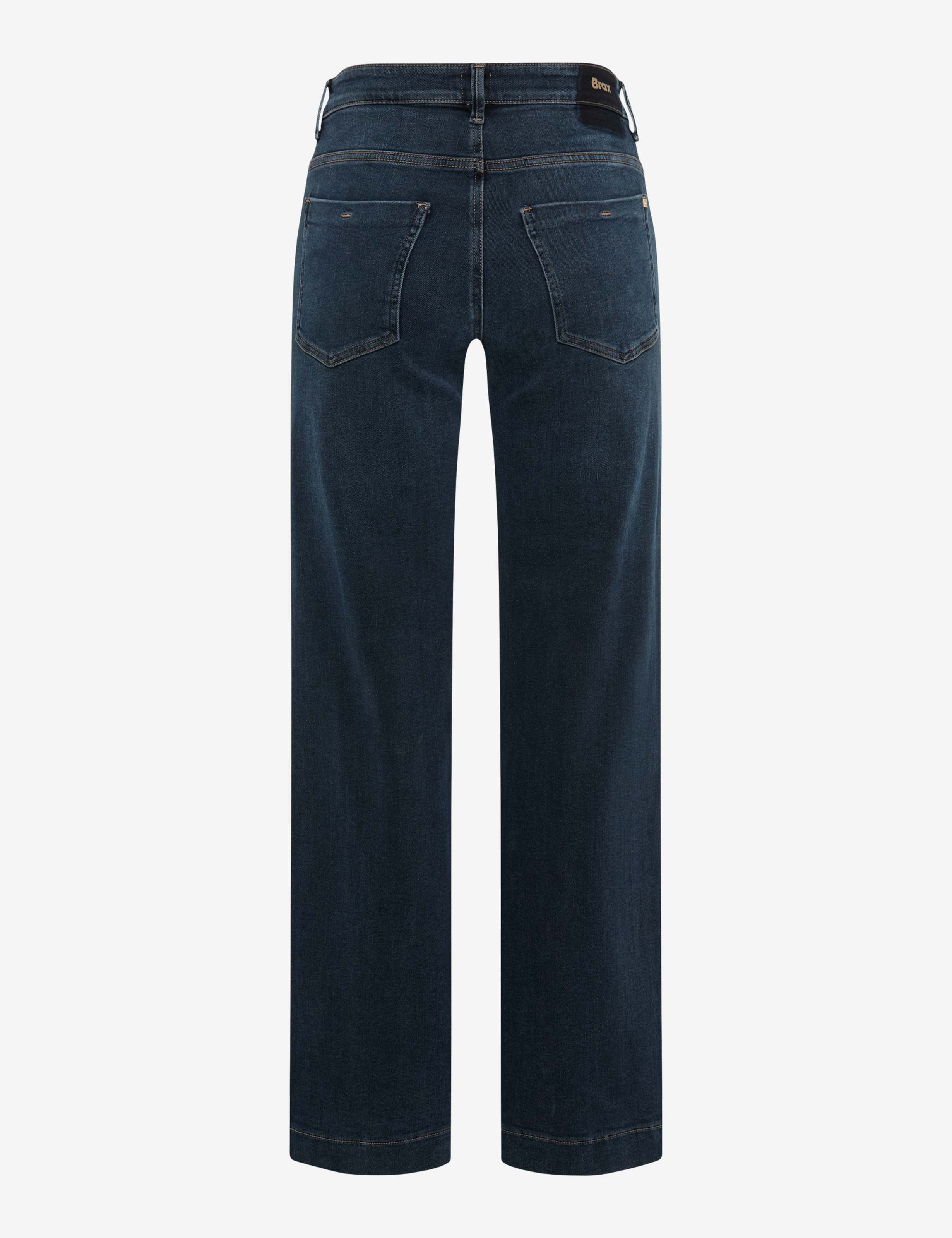 Women Style MAINE Denim Dark Blue Wide Leg Stand-alone rear view