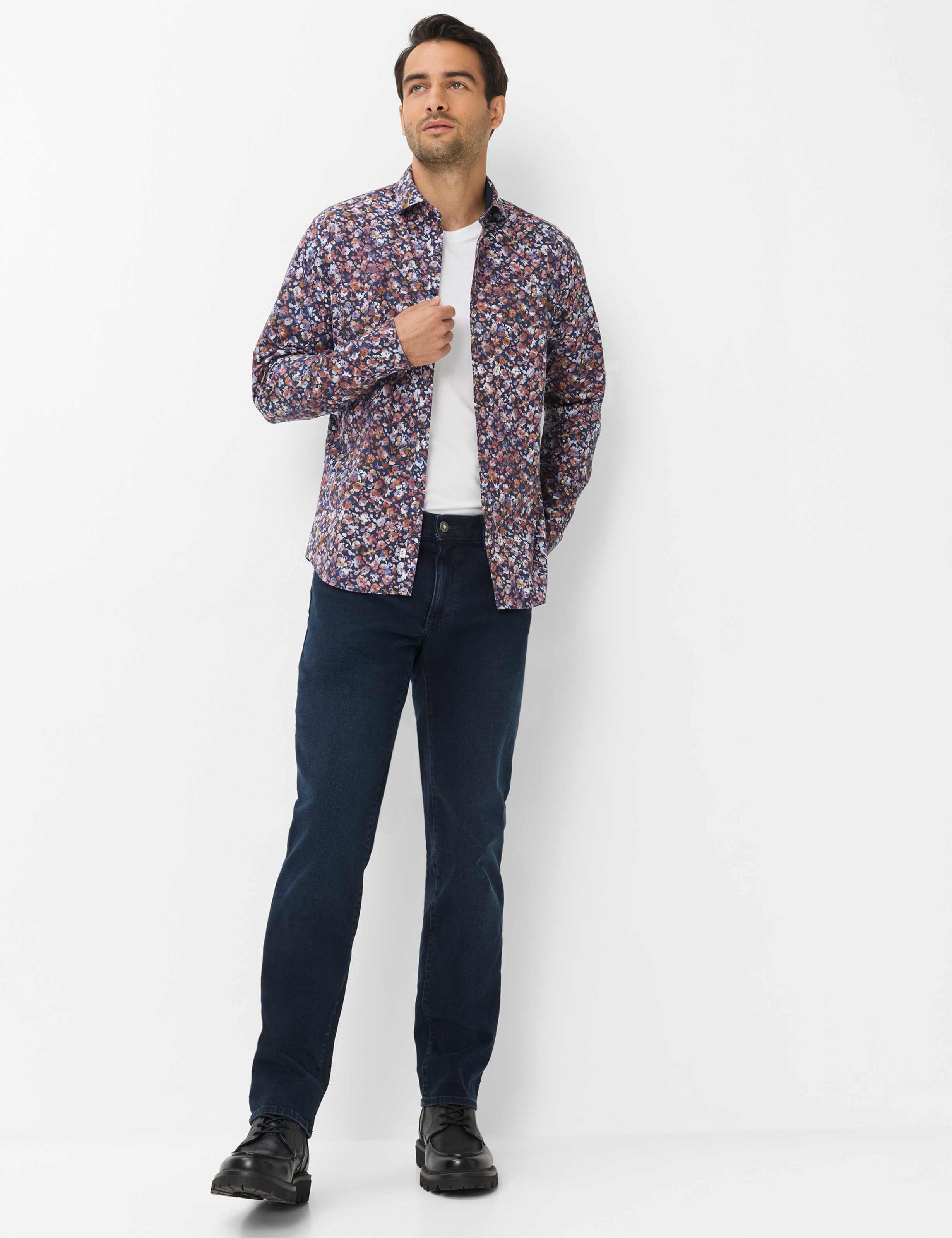 Homme Style HAROLD Bleu Foncé  Tenue du mannequin
