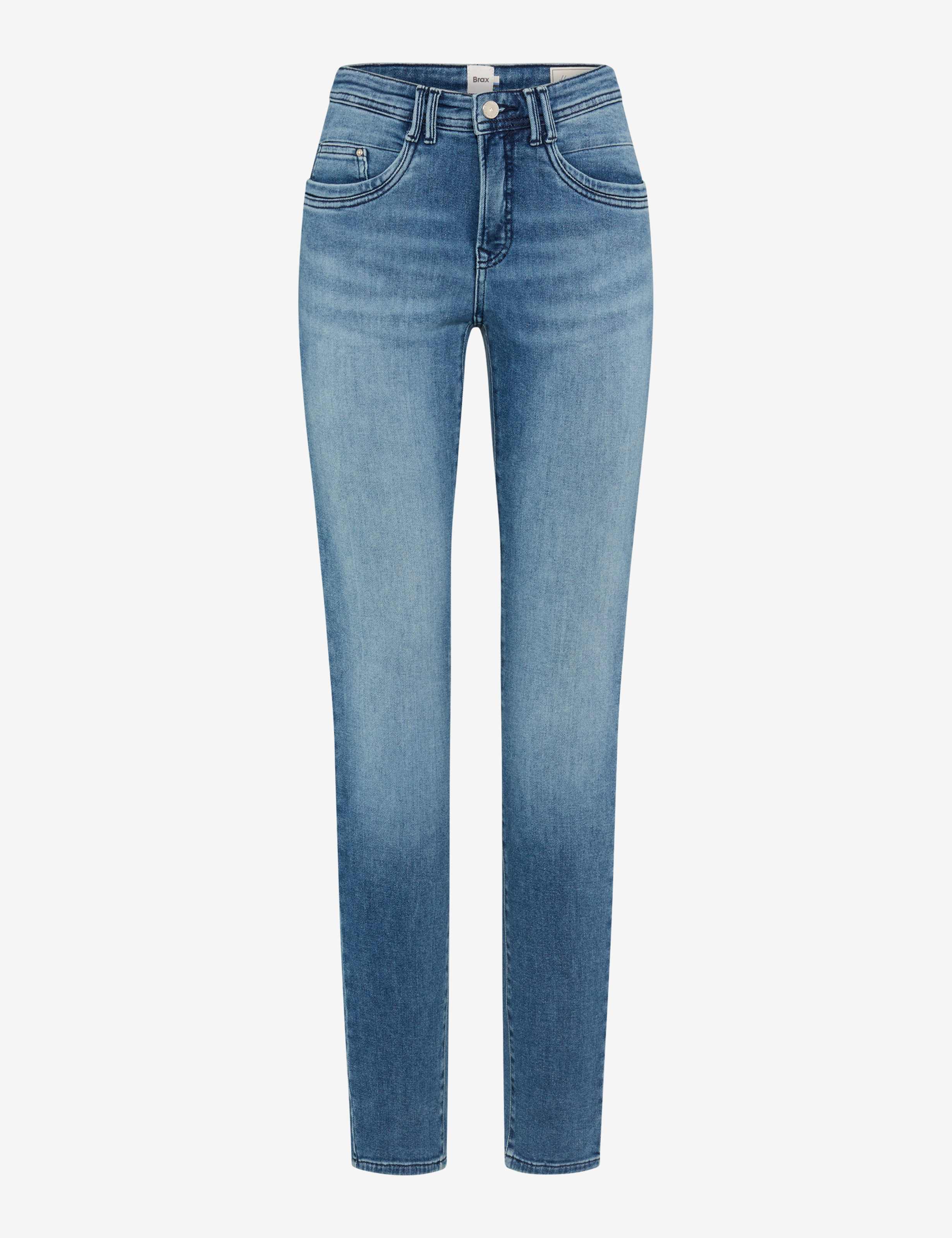 Femme Style MARY Denim Bleu Clair Regular Fit Détourage avant
